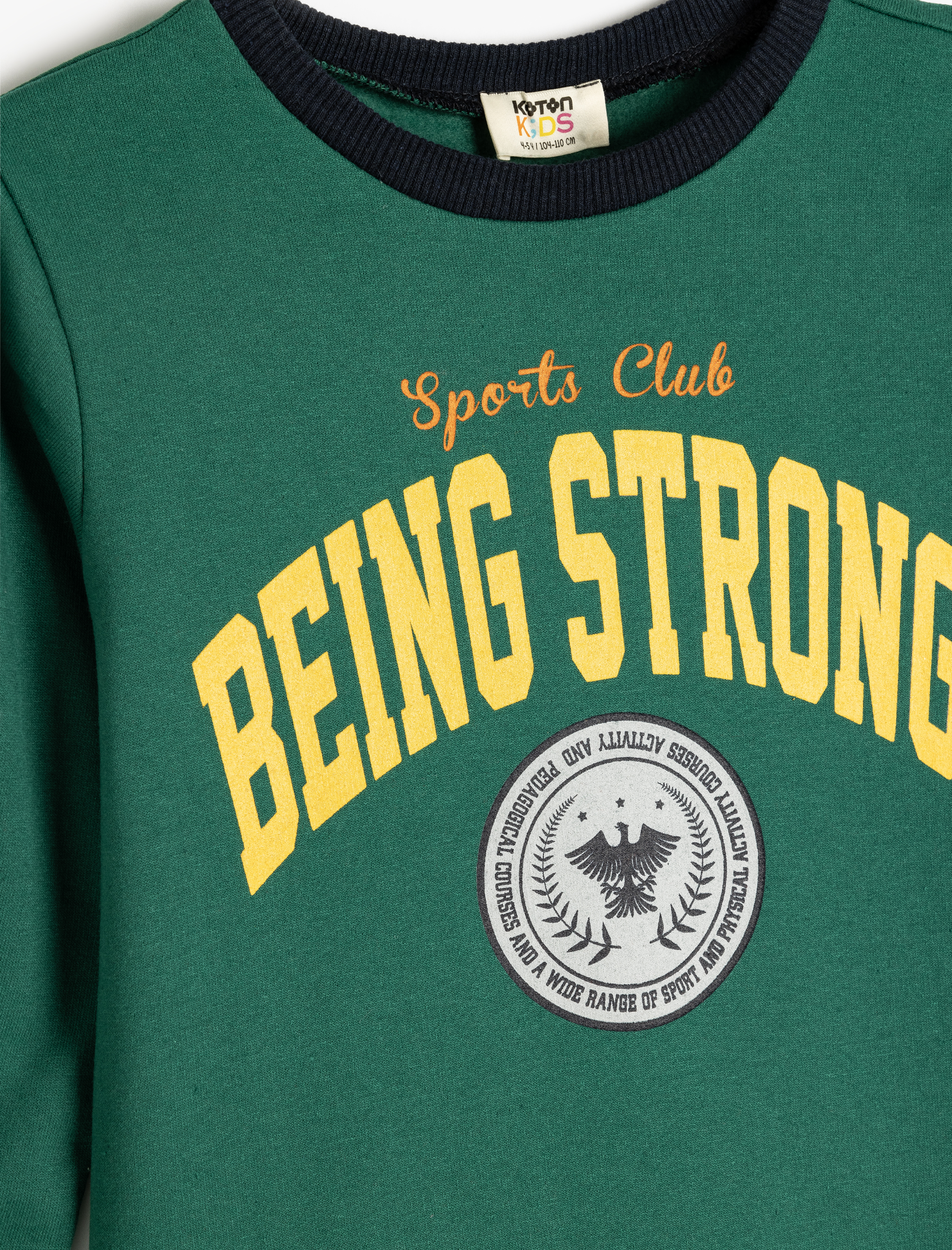  Erkek Çocuk Uzun Kollu Baskılı Bisiklet Yaka Sweatshirt Şardonlu