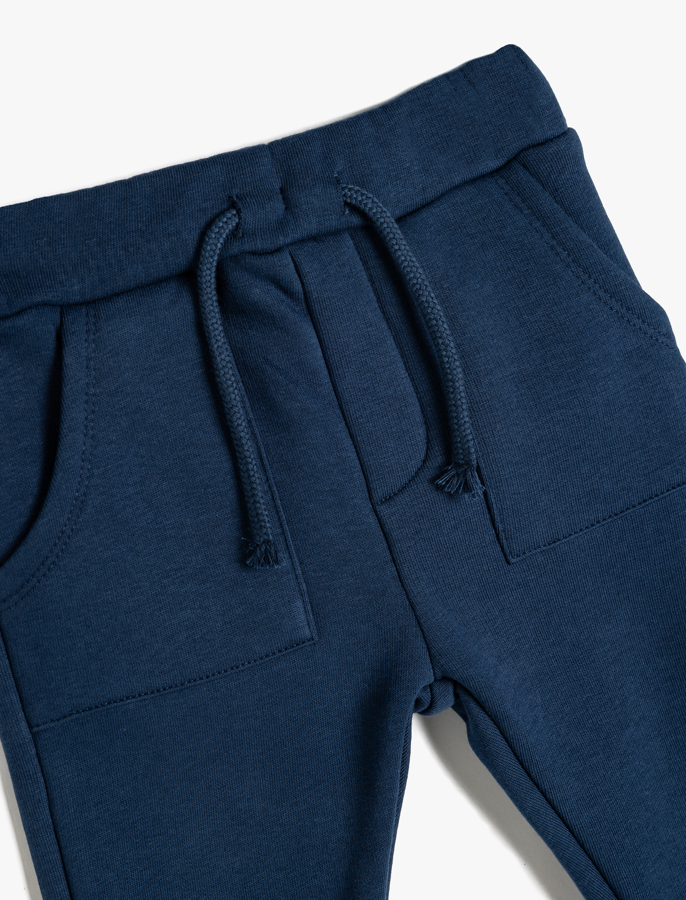  Erkek Bebek Beli Bağcıklı Cep Detaylı Şardonlu Basic Jogger Eşofman Altı