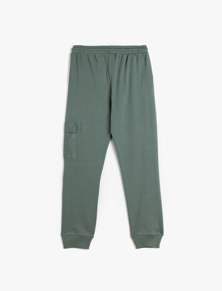 Erkek Çocuk Beli Bağlamalı Pamuklu Cep Detaylı Baskılı Jogger Eşofman Altı