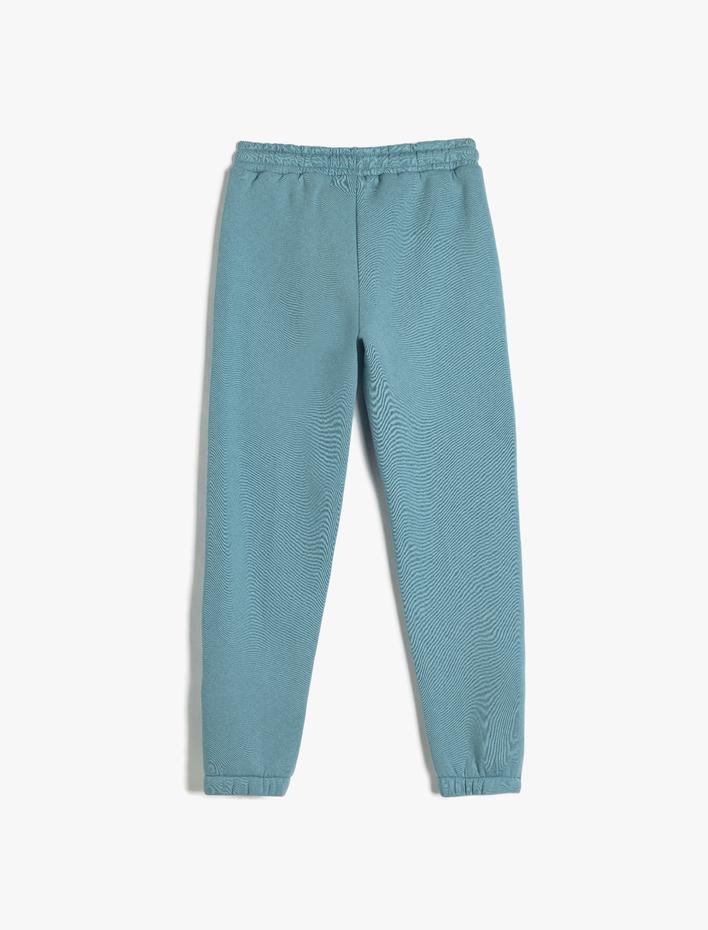 Erkek Çocuk Jogger Eşofman Altı Beli Bağlamalı Şardonlu