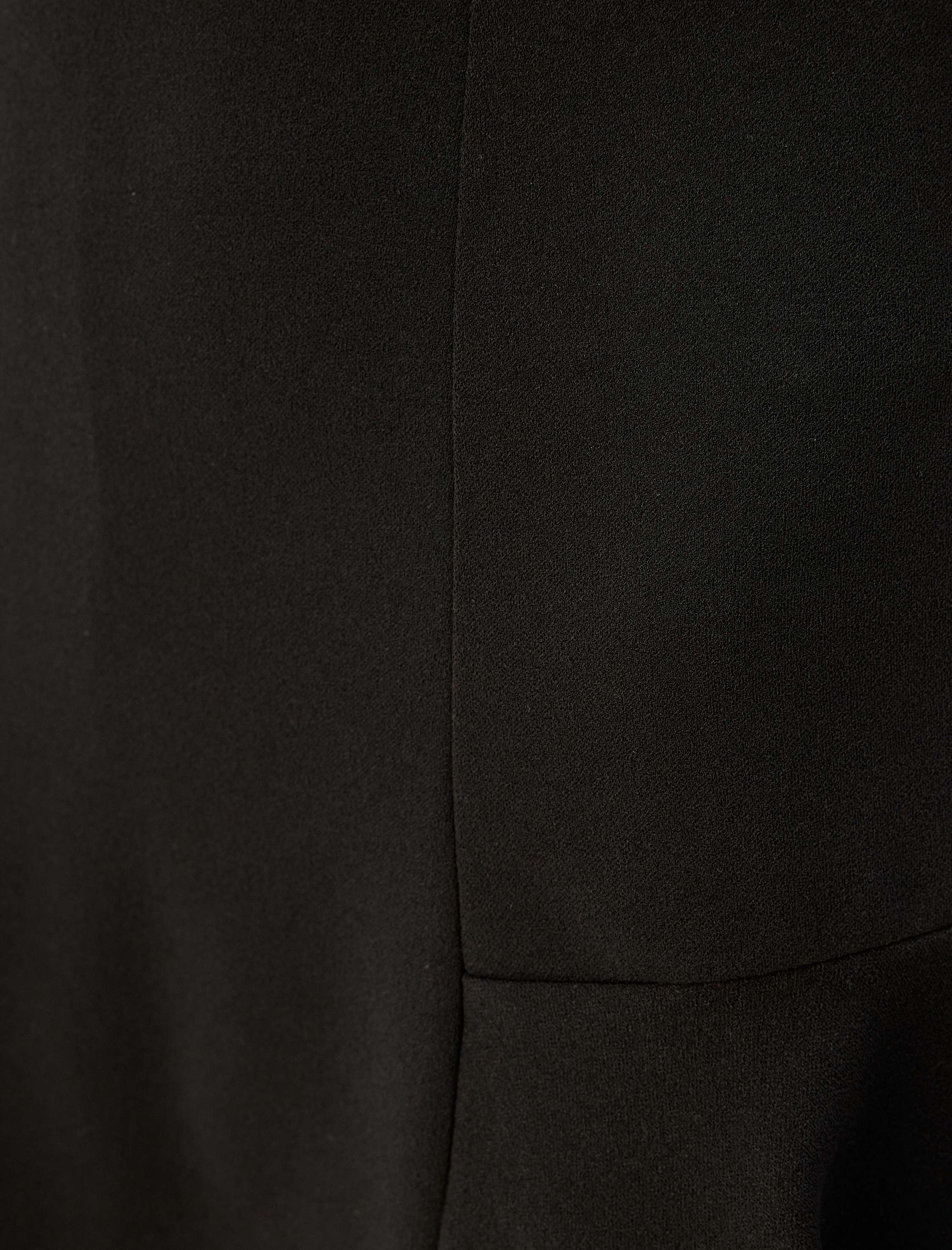   Volümlü Krep Scuba Kumaş A Kesim Pileli Mini Etek