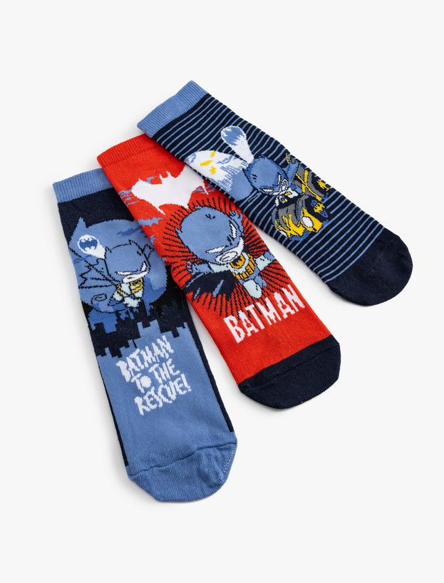 3'lü Batman Baskılı Çorap Seti Lisanslı_0