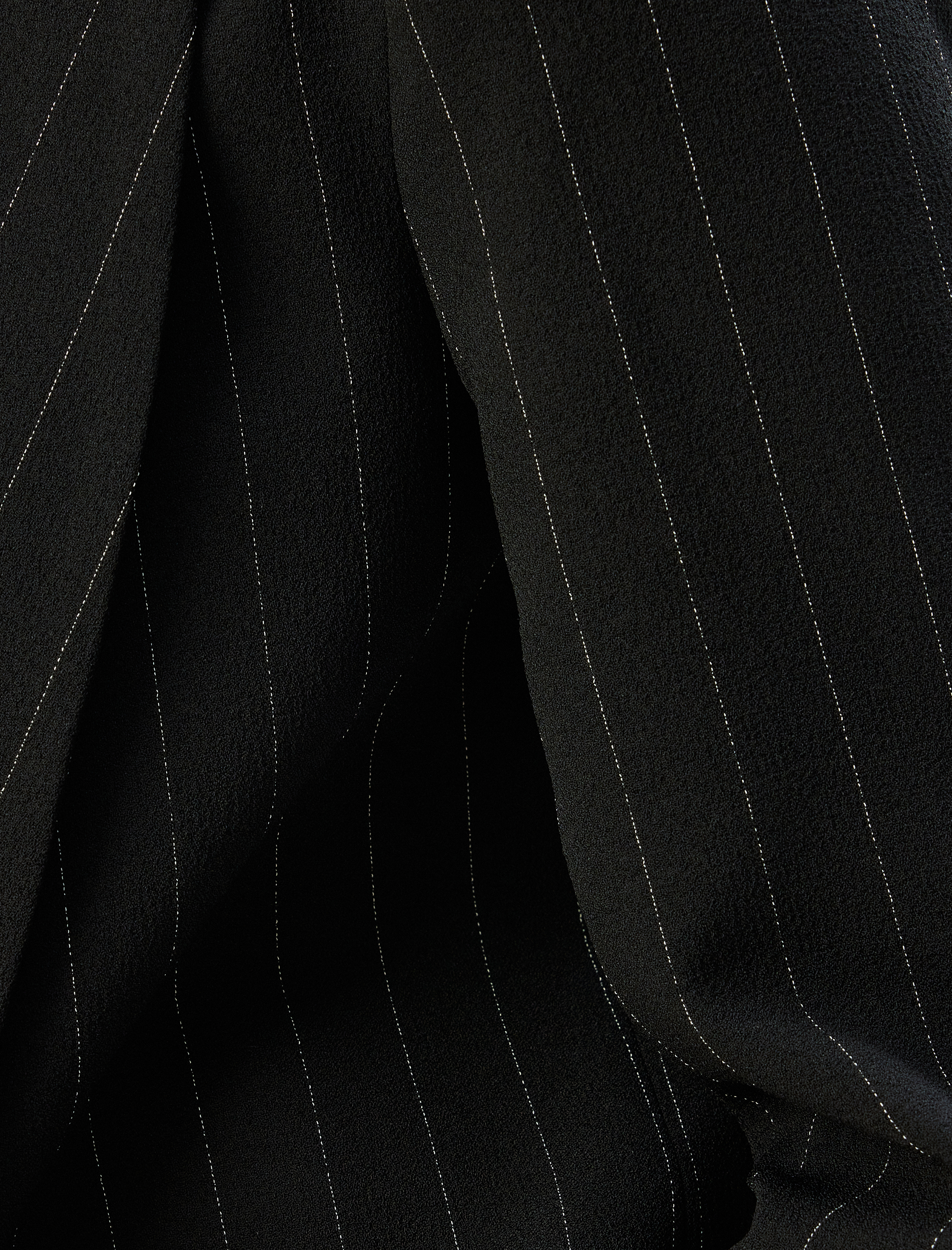   Şal Yaka Blazer Ceket 3/4 Kol Kapaklı Cep Detaylı Krep Kumaş