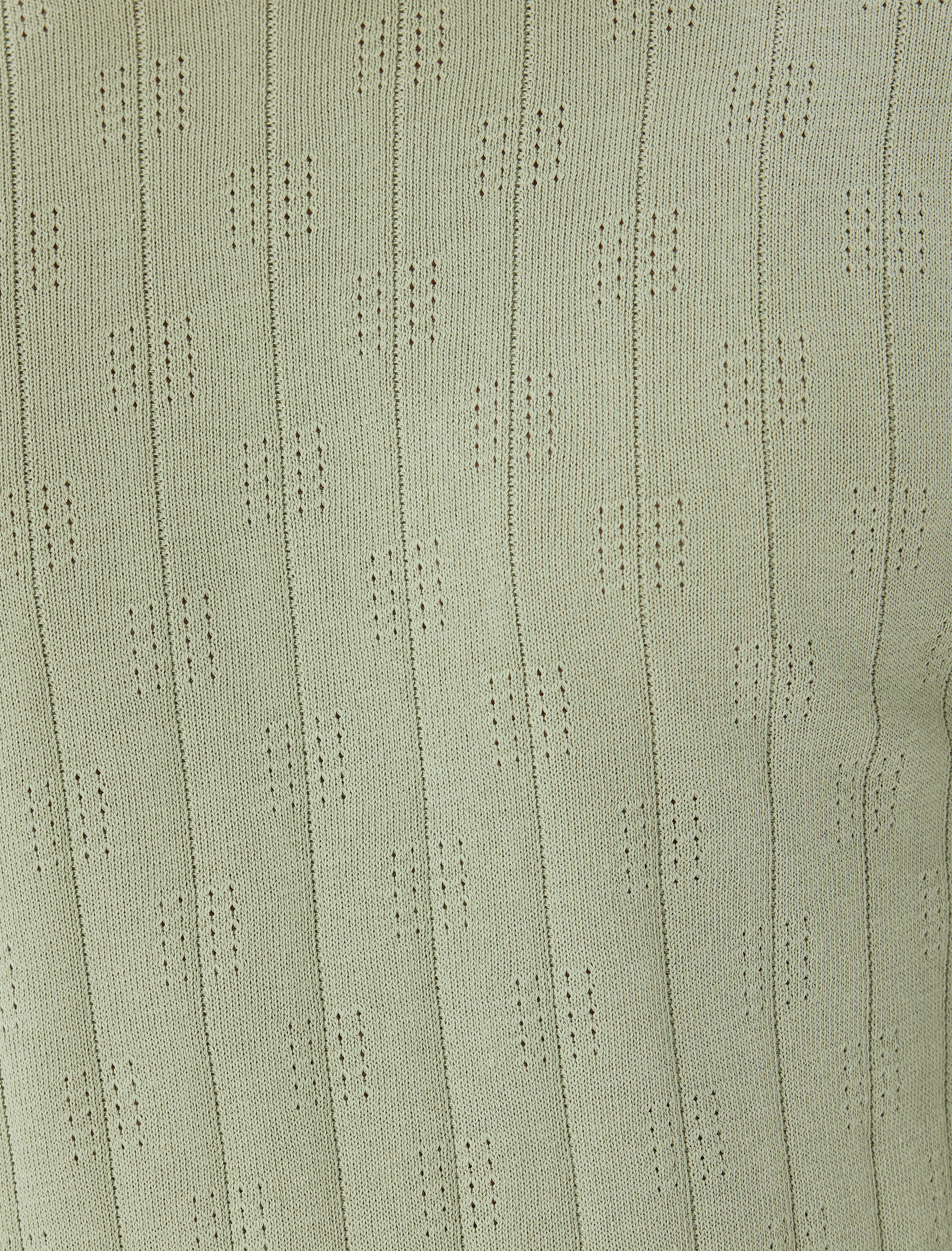   Bisiklet Yaka Kazak Dokulu Dar Kalıp Pamuklu