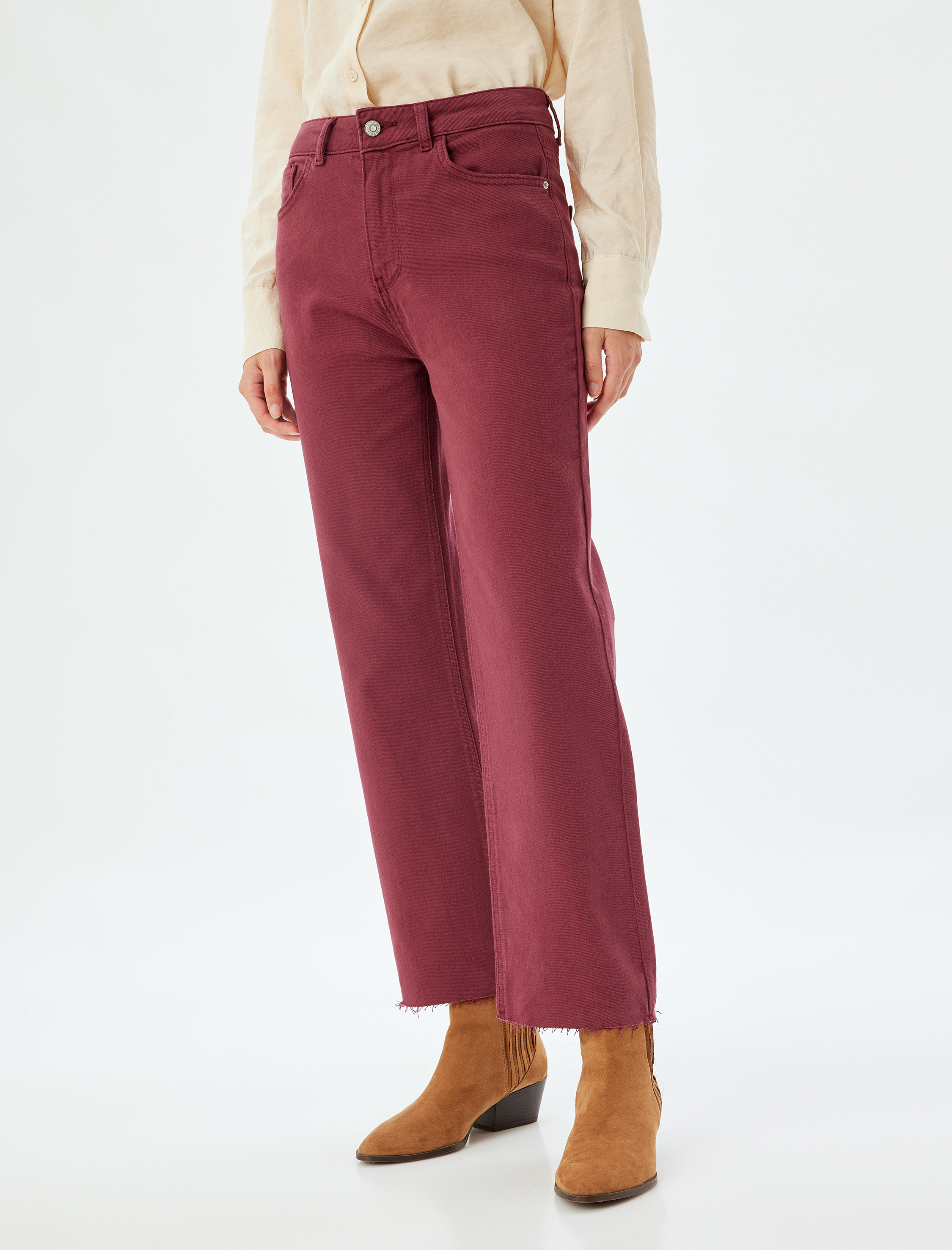   Slim Fit İspanyol Paça Standart Bel Bootcut Pantolon - Kick Flare Jean