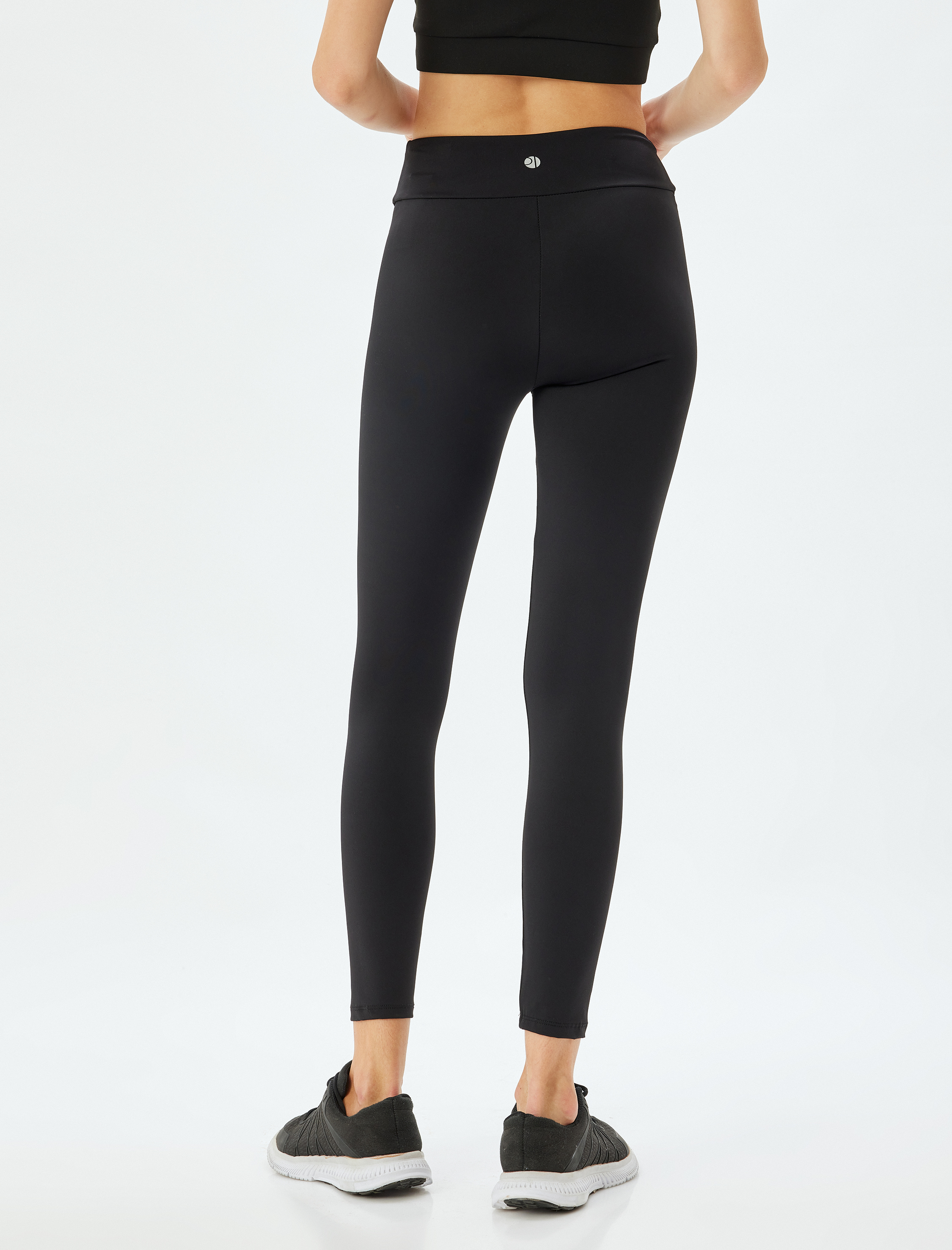   Basic Yüksek Bel Dar Kesim Yumuşak Tuşe Spor Tayt