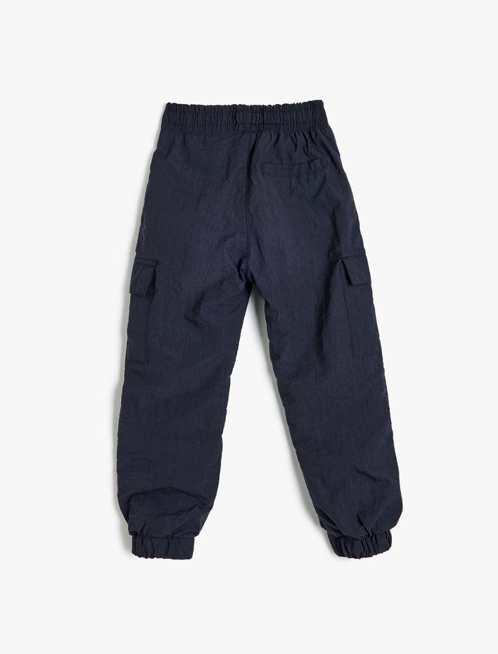 Erkek Çocuk Jogger Kargo Pantolon Beli Lastikli Cep Detaylı