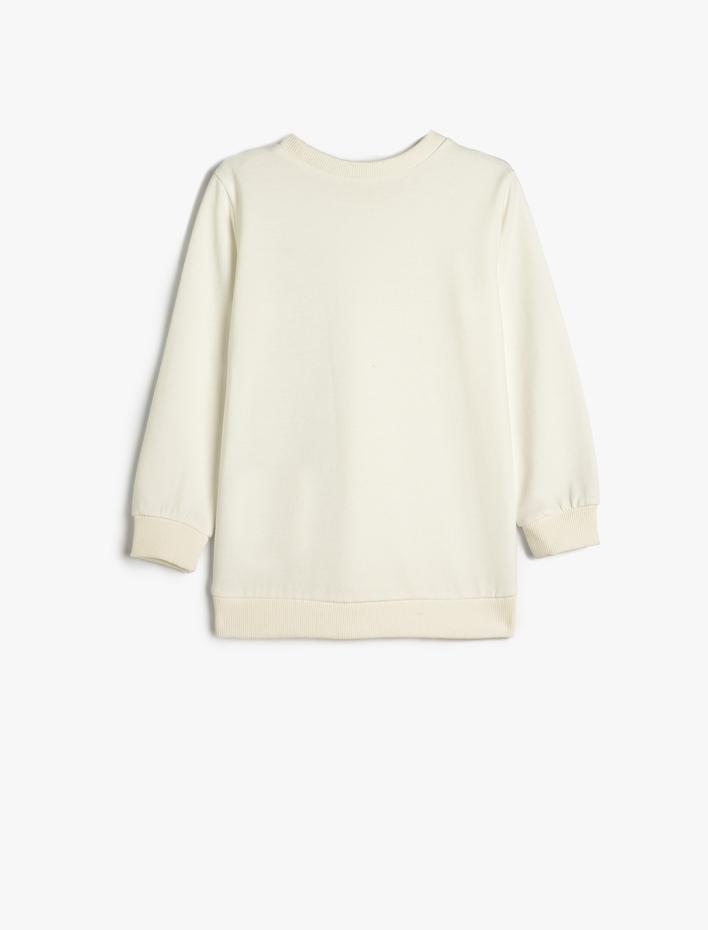 Erkek Çocuk Atatürk Sweatshirt Baskılı Uzun Kollu Bisiklet Yaka Şardonlu