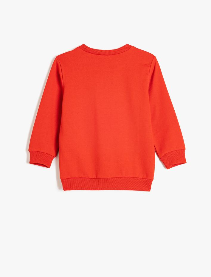 Erkek Çocuk Atatürk Sweatshirt Baskılı Uzun Kollu Bisiklet Yaka Şardonlu