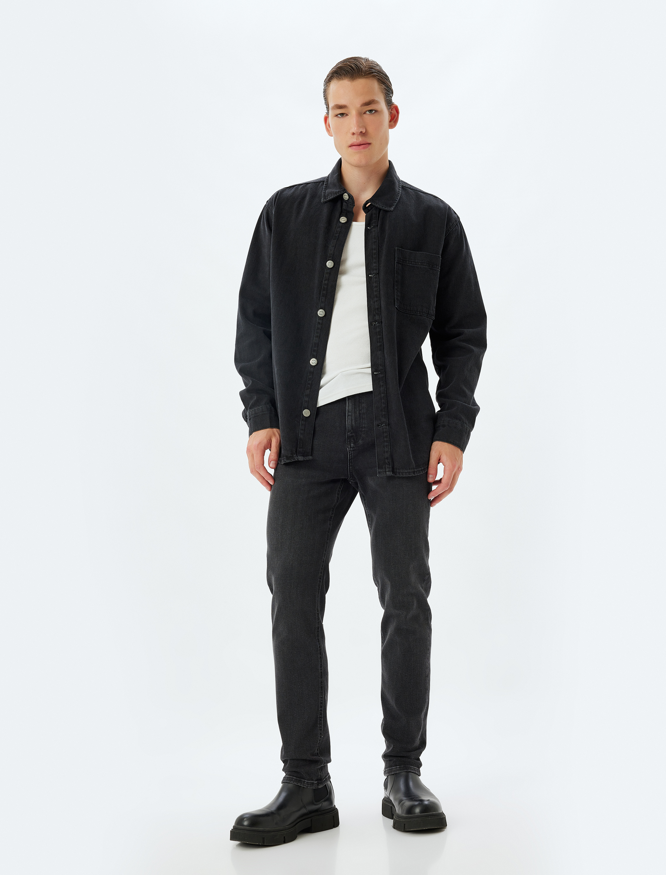   Slim Fit Kot Pantolon - Brad Jean