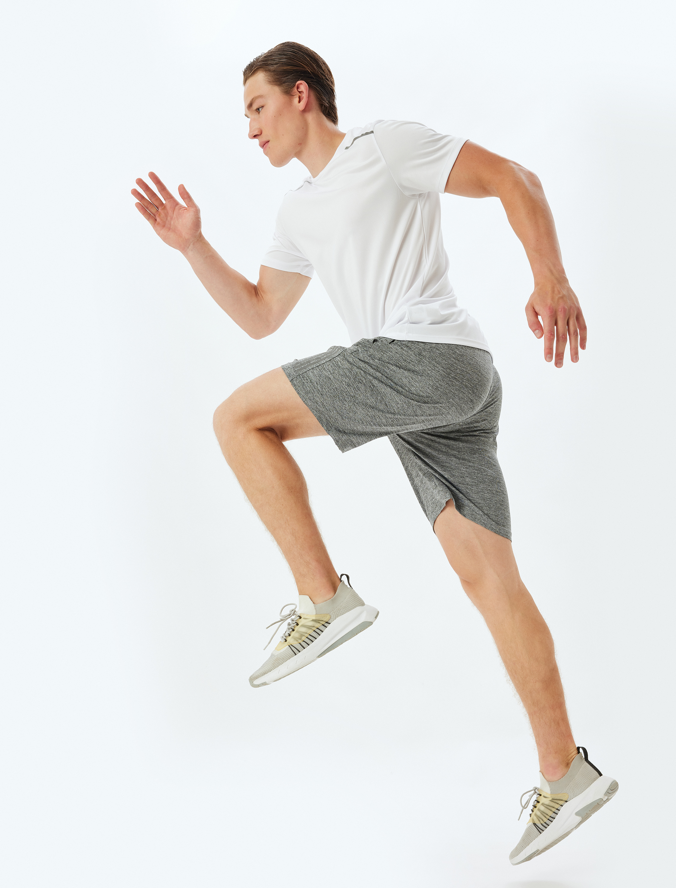   Spor Tişört Reflektör Baskılı Bisiklet Yaka Kısa Kollu