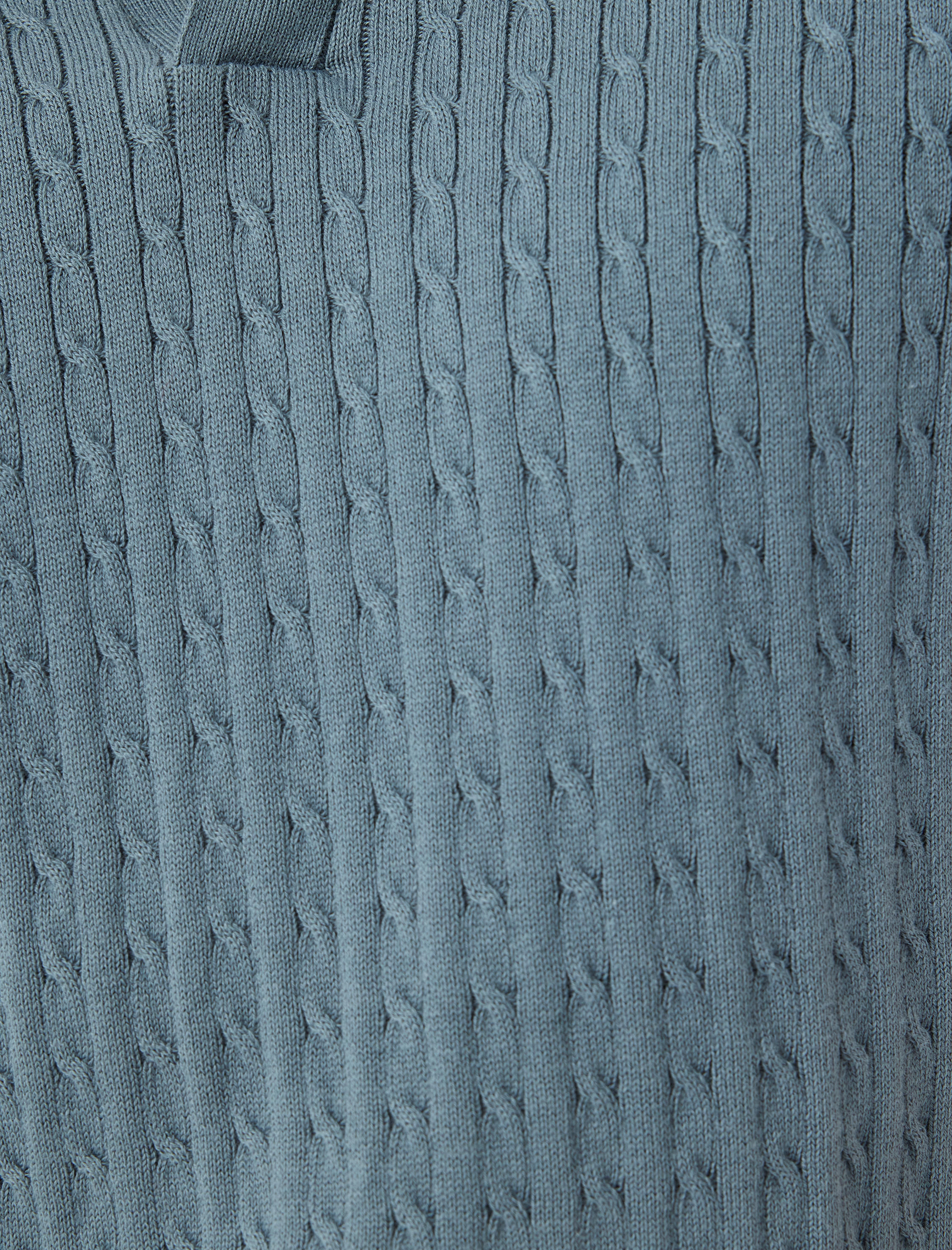   Triko Tişört Kısa Kollu Basic Polo V Yaka Örgü Dokulu Pamuklu