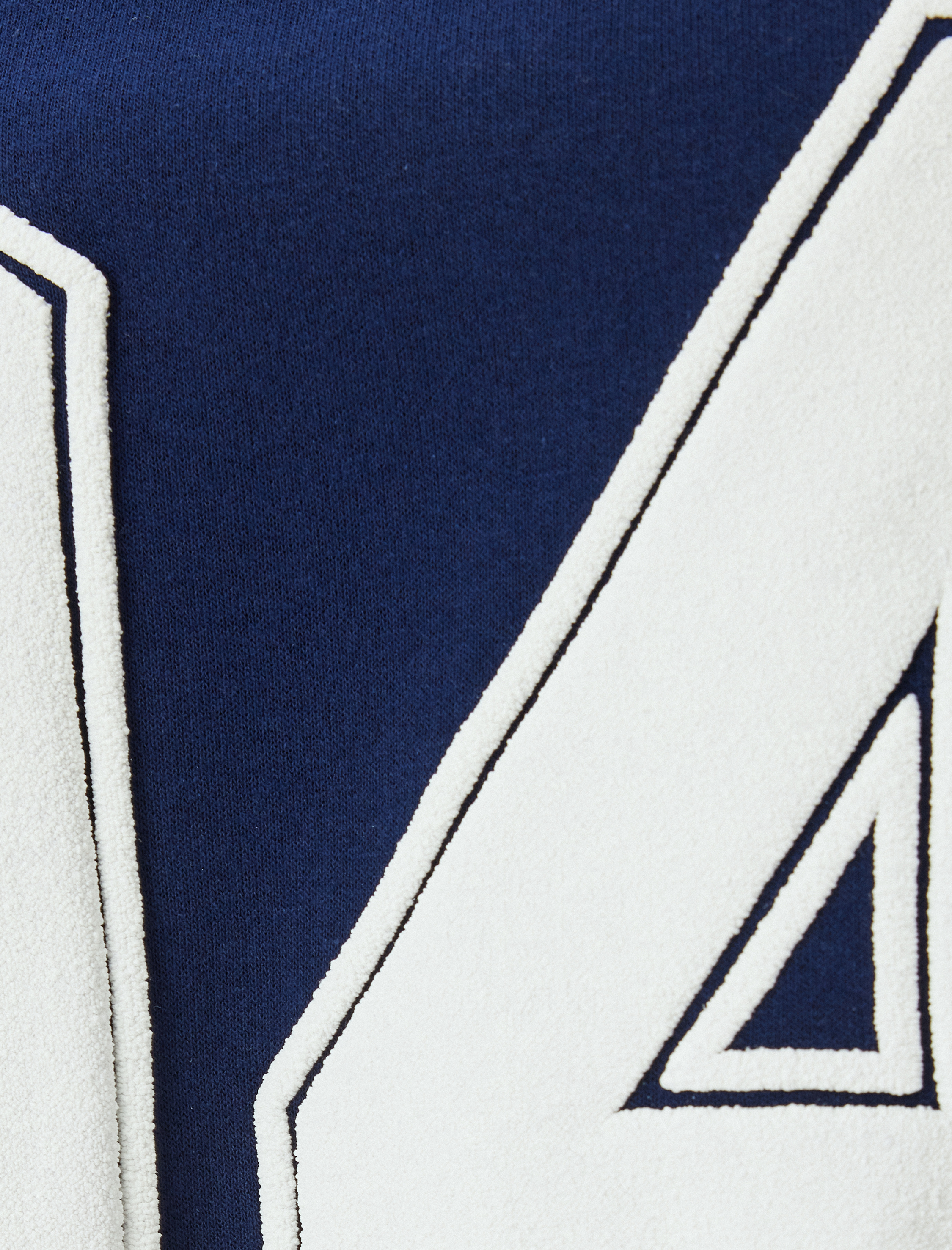   Şardonlu Oversize Sweatshirt Kolej Nakışlı Bisiklet Yaka Biyeli