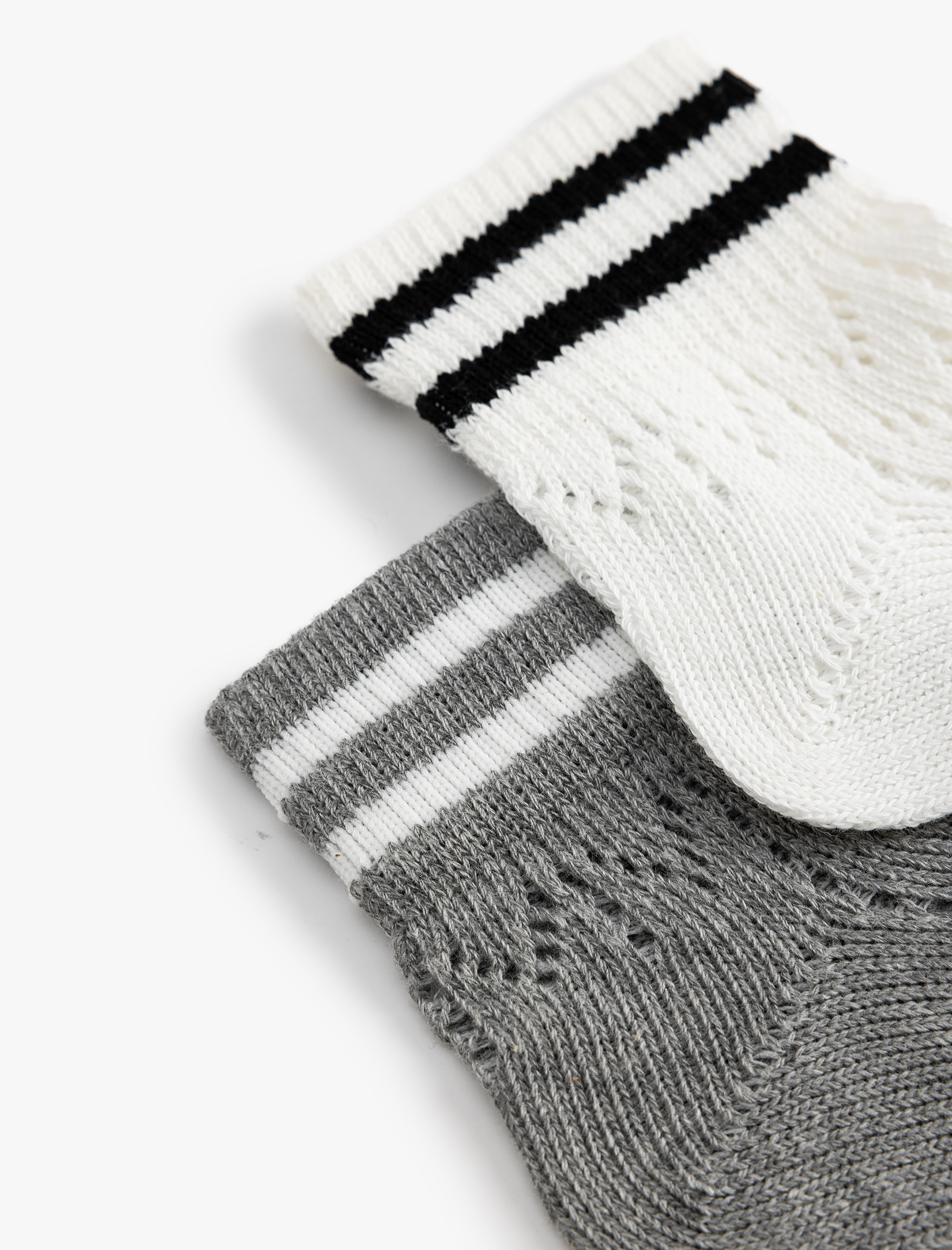  Kadın 2'li Tenis Çorap Seti Çok Renkli