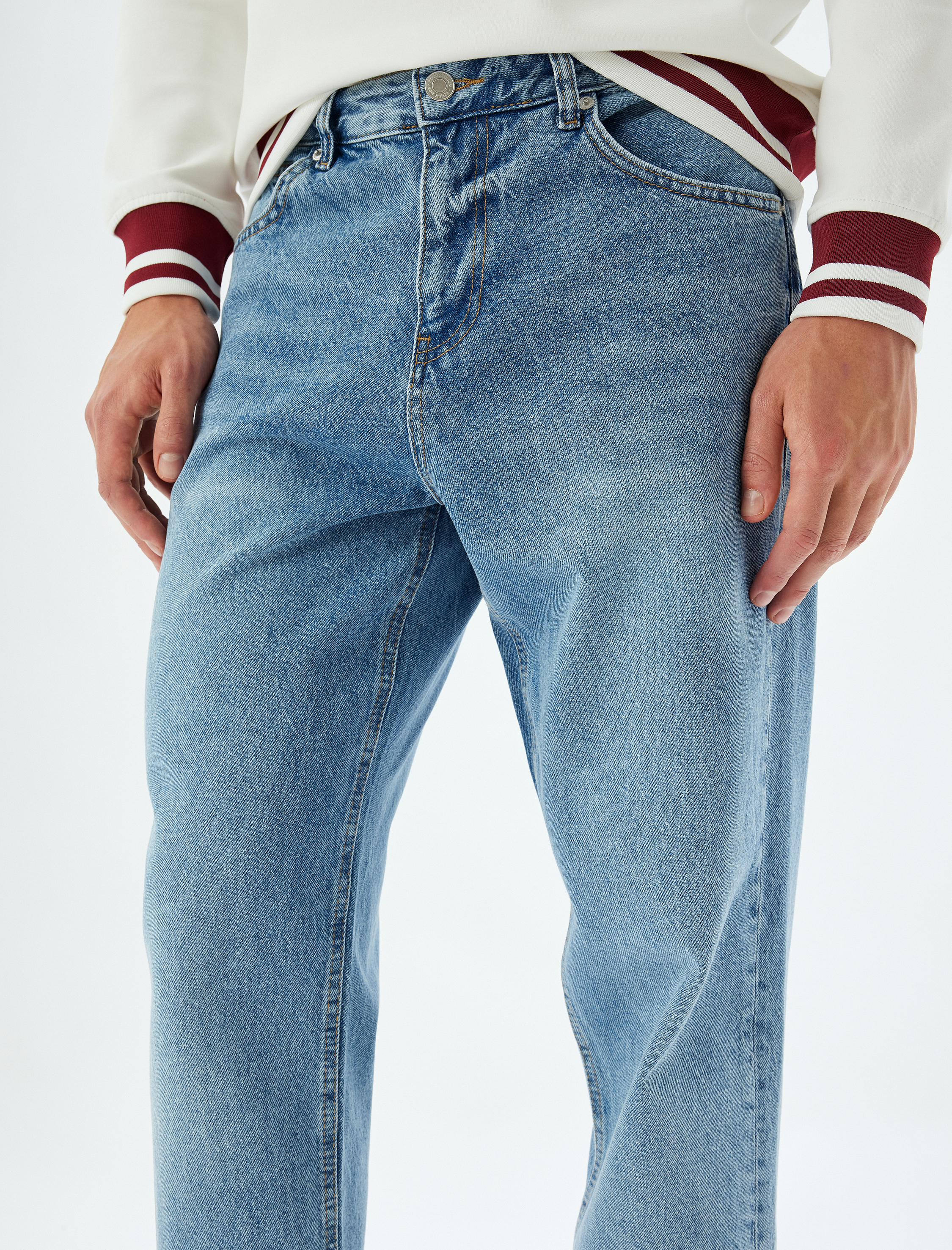 Straight Fit Kot Pantolon - Mark Jean