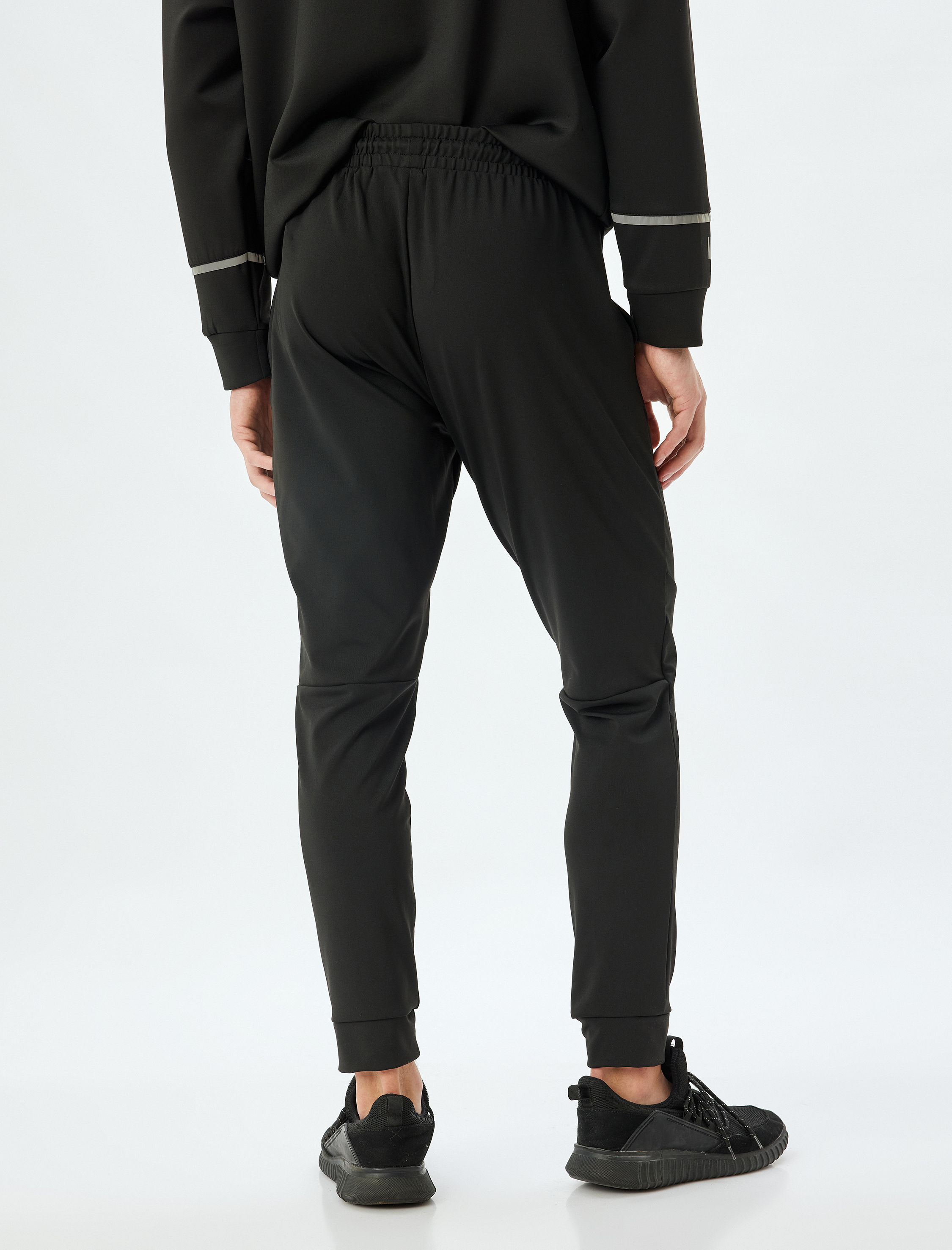   Spor Eşofman Altı Jogger Beli Bağcıklı Dikiş Detaylı Cepli