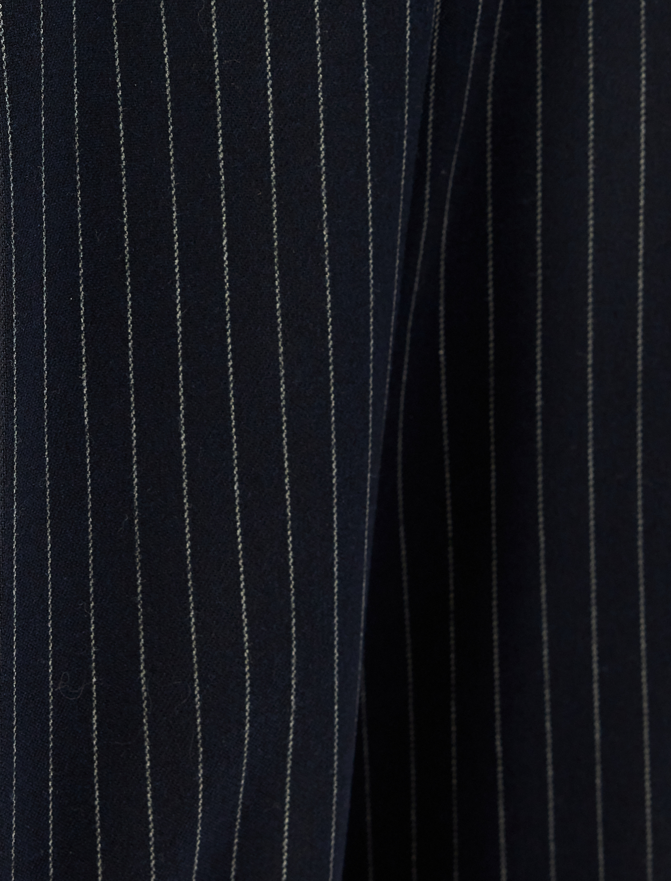   Pile Detaylı Düz Geniş Paça Cepli Yüksek Bel Kumaş Pantolon