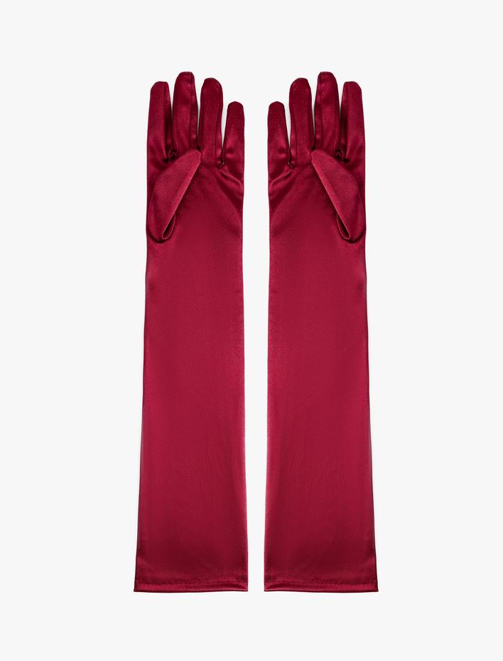 Kadın Kadife Uzun Eldiven - Koton X Sibil Çetinkaya