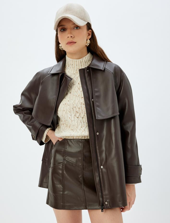  Koton X Sima Tarkan - Suni Deri Etek Düşük Bel