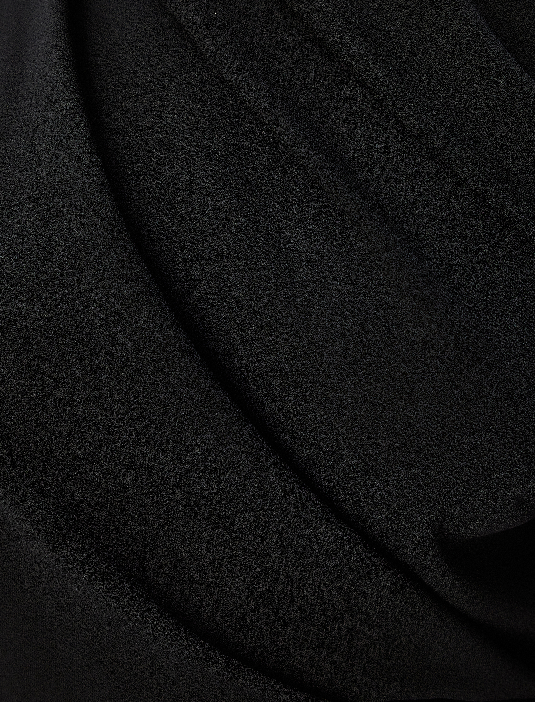   Krep Kumaş Tek Omuz Asimetrik Yaka Uzun Gece Elbisesi