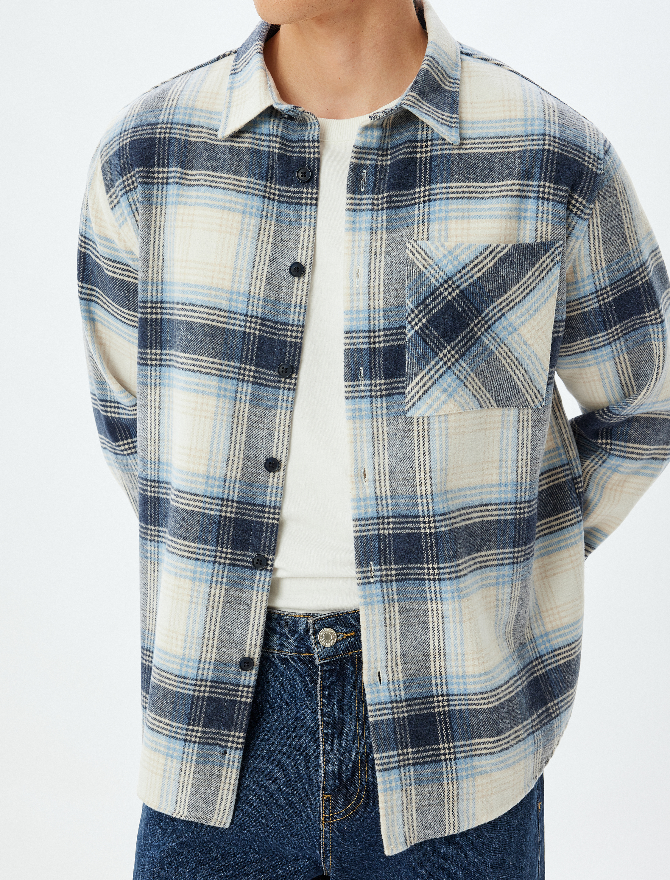   Oduncu Gömleği Uzun Kollu Cep Detaylı Regular Fit