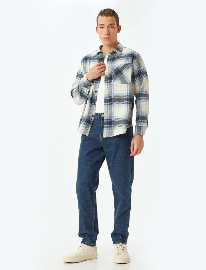  Oduncu Gömleği Uzun Kollu Cep Detaylı Regular Fit