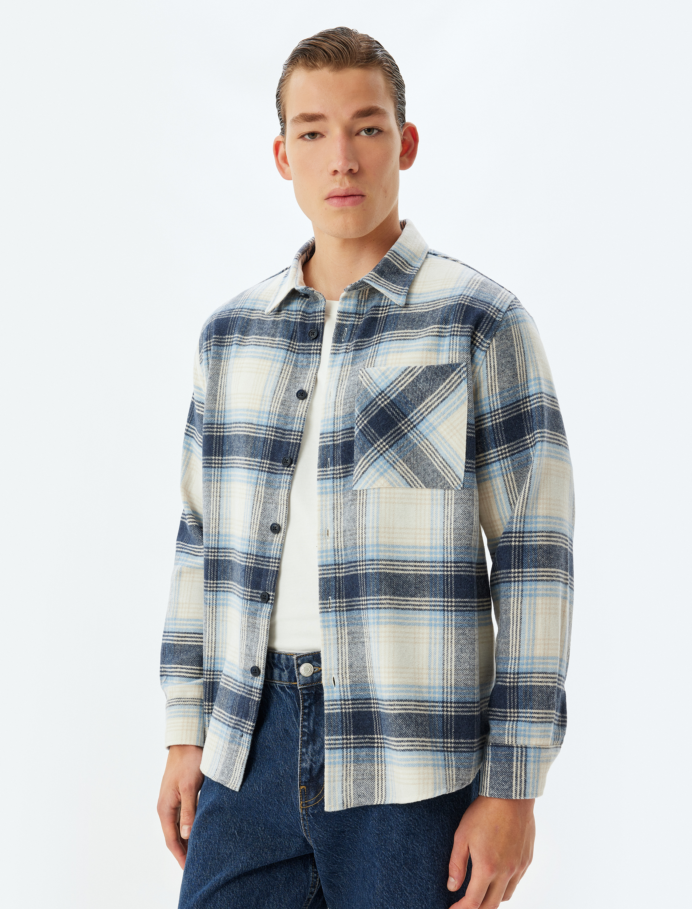   Oduncu Gömleği Uzun Kollu Cep Detaylı Regular Fit