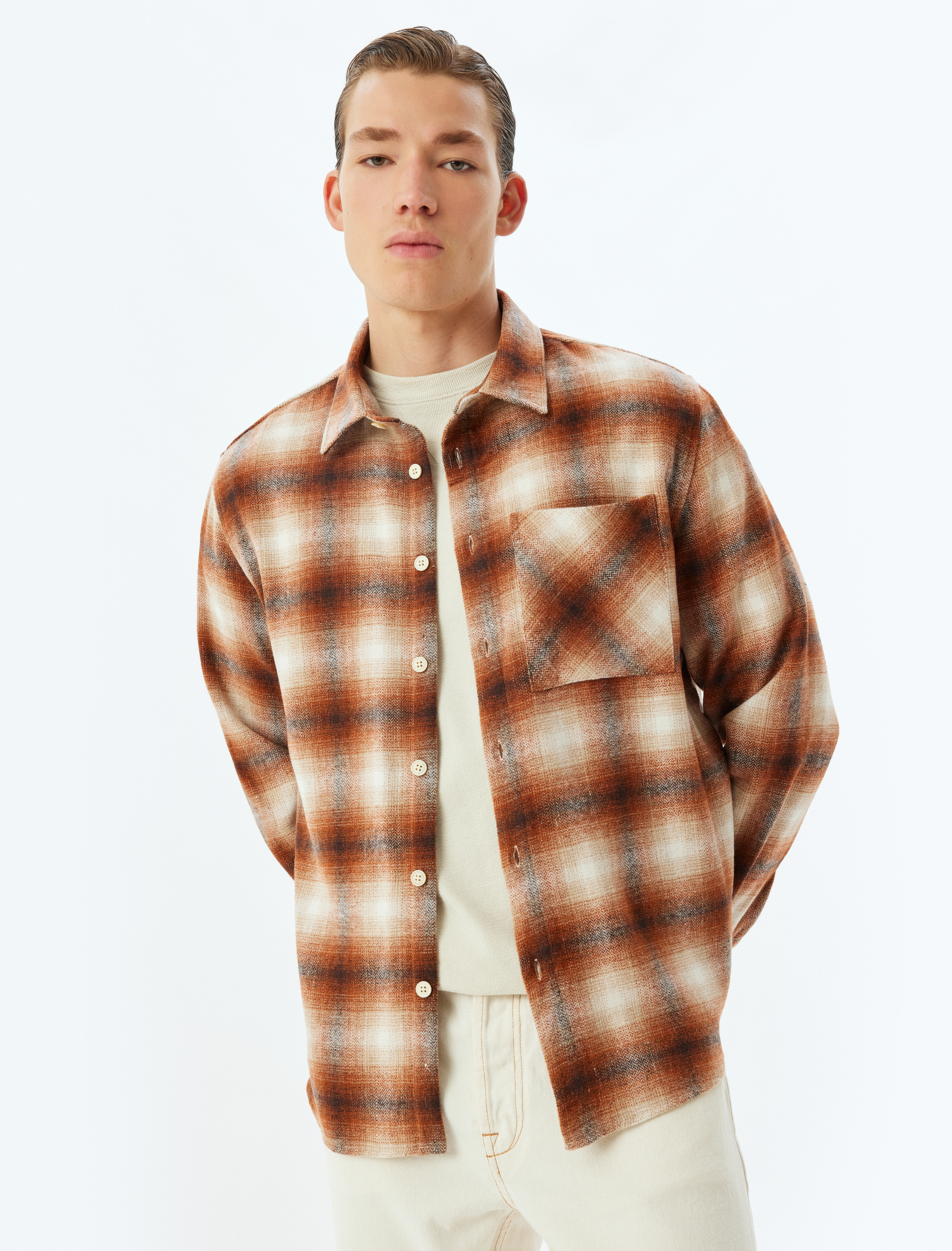   Oduncu Gömleği Uzun Kollu Cep Detaylı Regular Fit