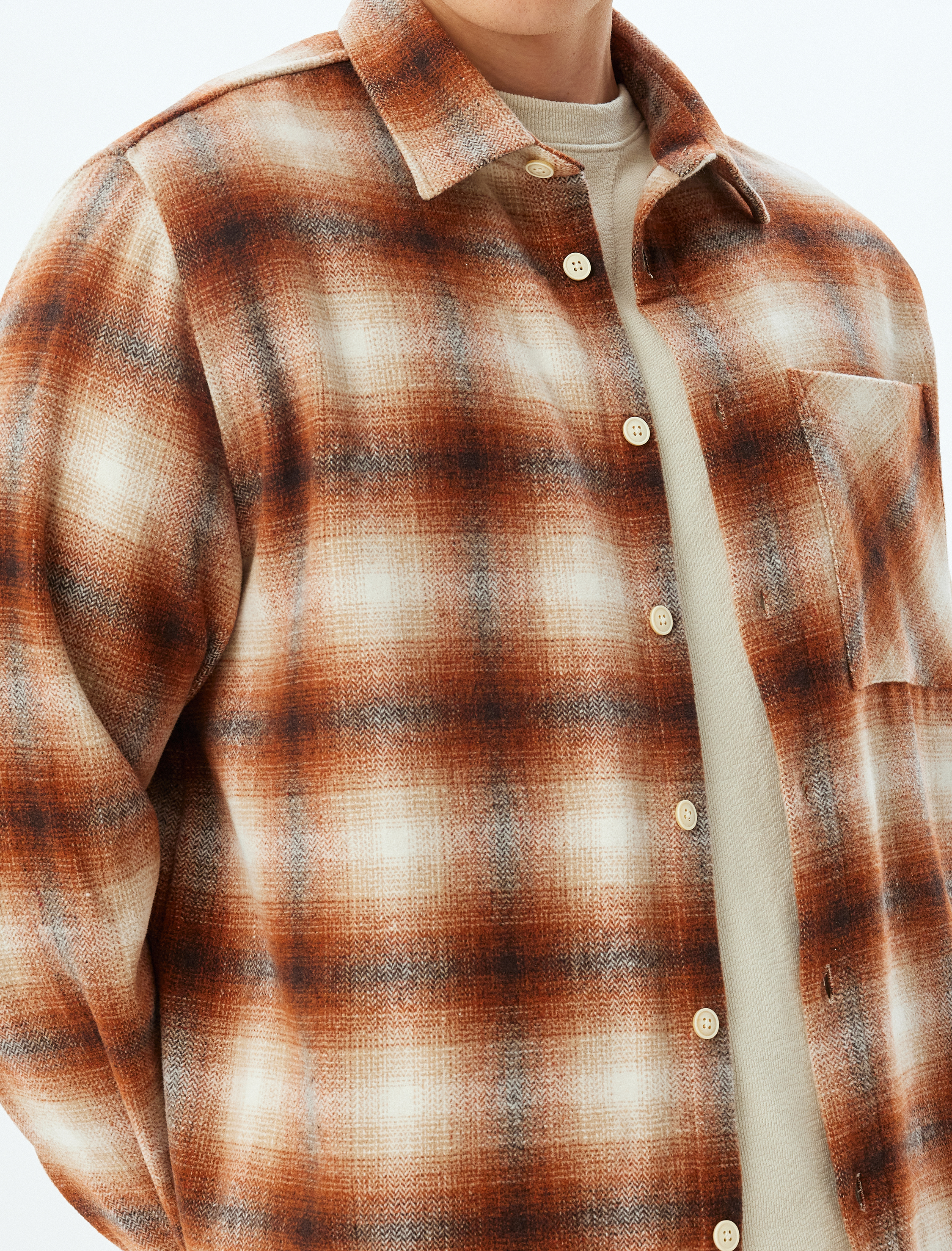   Oduncu Gömleği Uzun Kollu Cep Detaylı Regular Fit