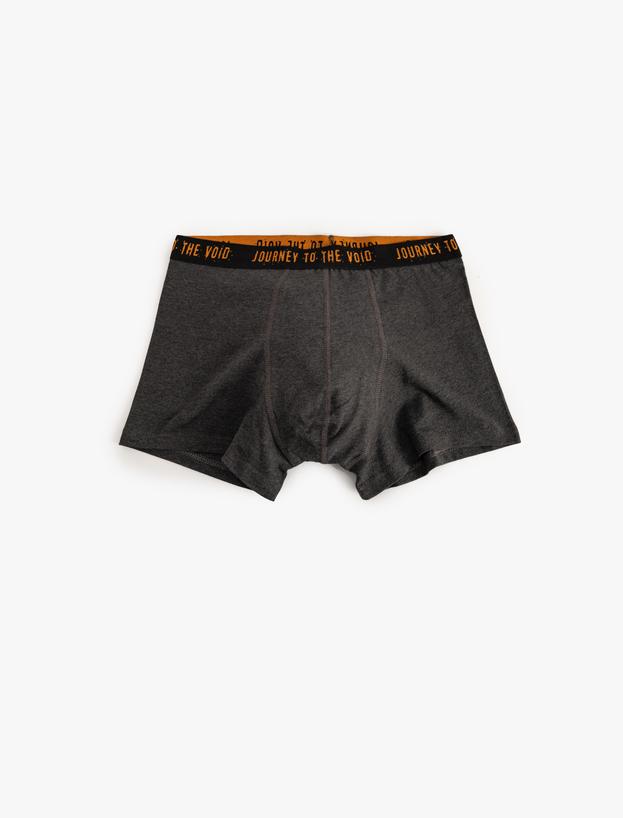 3'lü Boxer Seti Slogan Baskılı Pamuklu_3