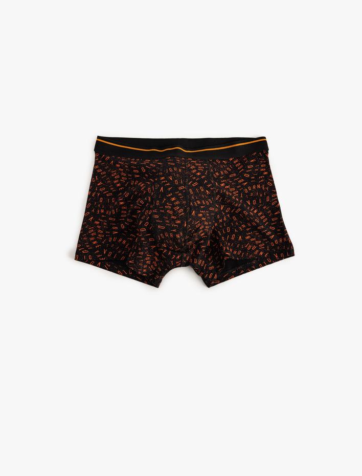  3'lü Boxer Seti Slogan Baskılı Pamuklu