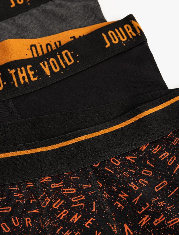 3'lü Boxer Seti Slogan Baskılı Pamuklu_4