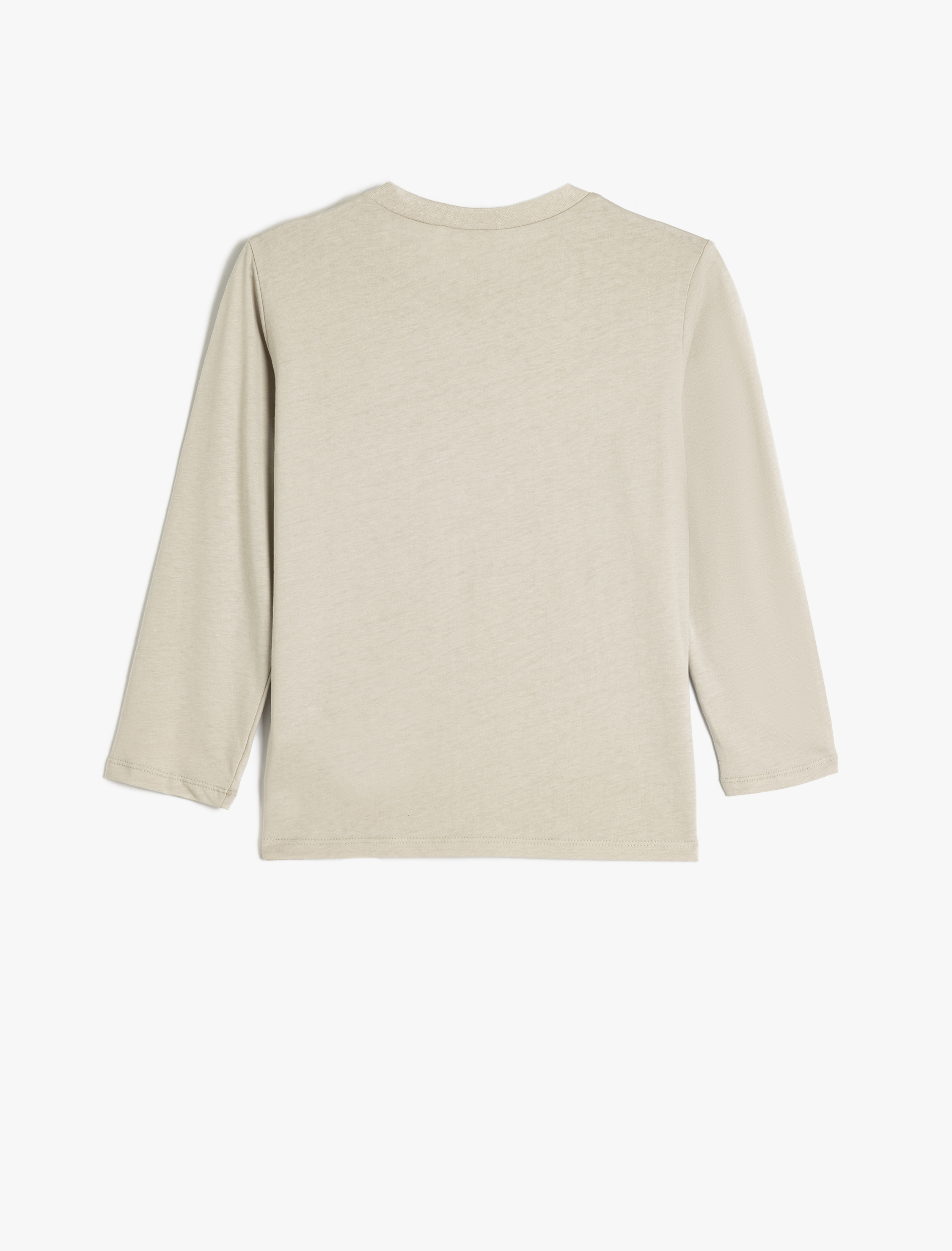  Erkek Çocuk Tişört Uzun Kollu Kaplan Baskılı Bisiklet Yaka