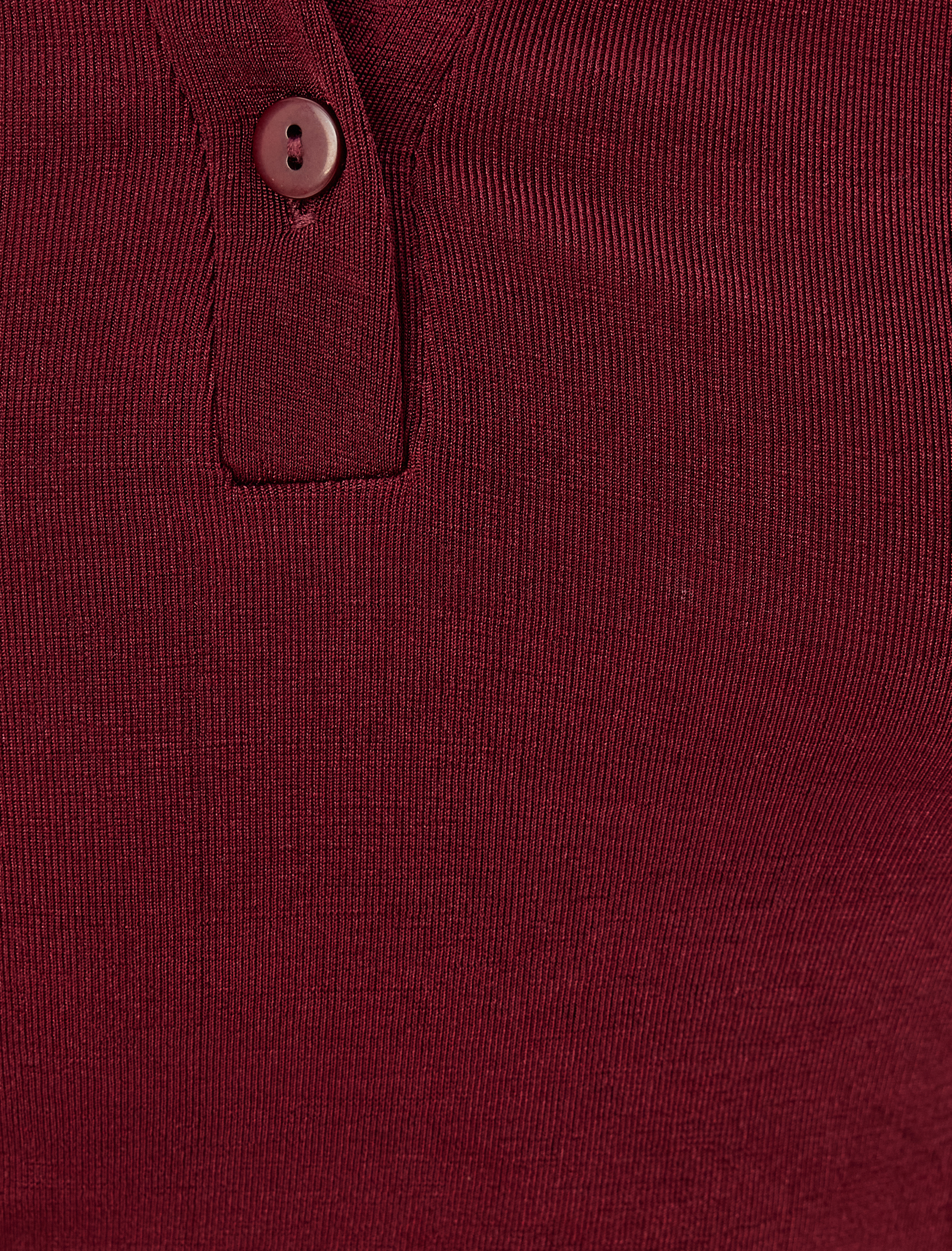   Polo Yaka Tişört Basic Uzun Kollu Düğmeli Slim Fit