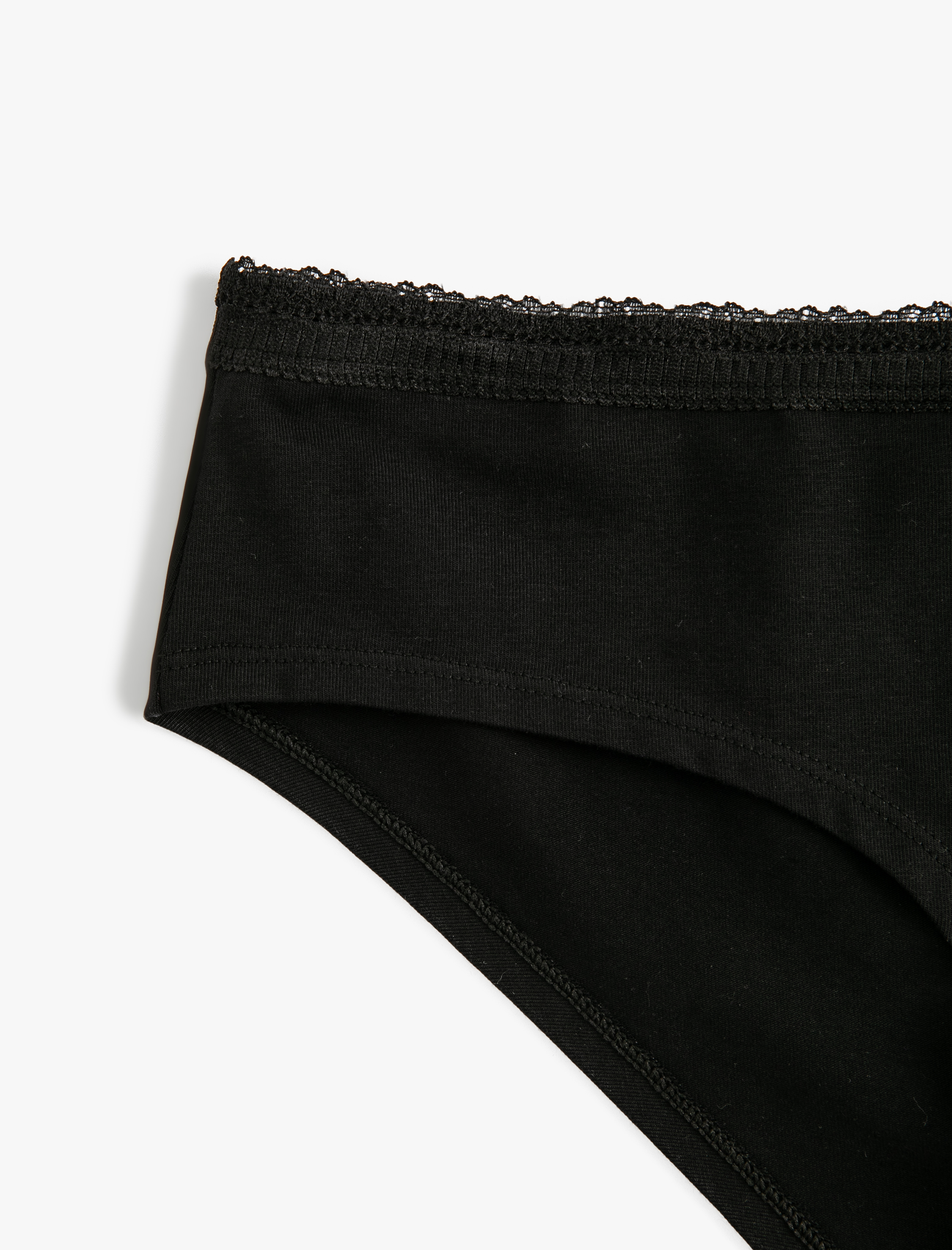   Hipster Yüksek Bel Külot Dantel Detaylı Pamuklu