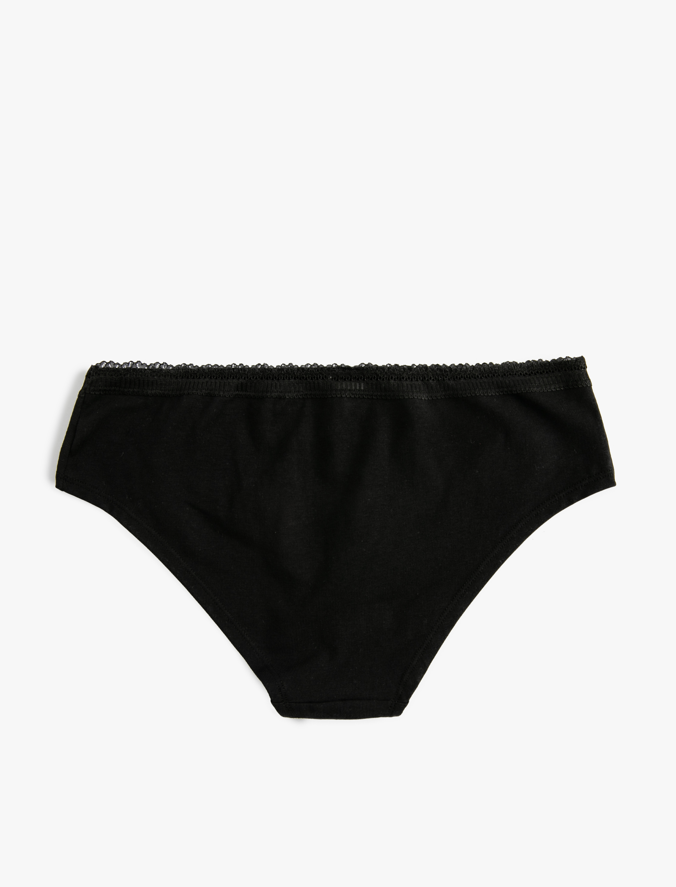   Hipster Yüksek Bel Külot Dantel Detaylı Pamuklu