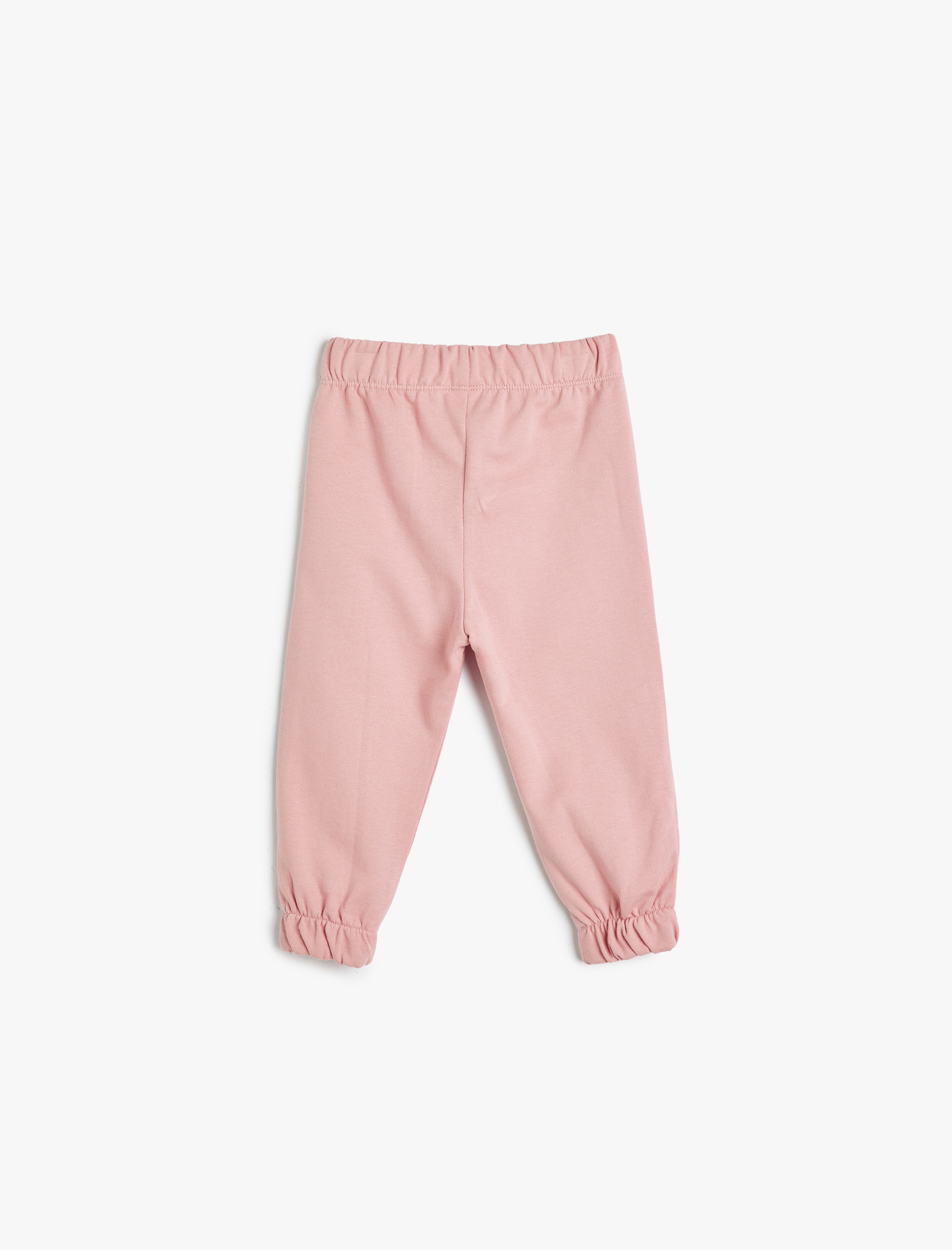  Kız Bebek Basic Jogger Eşofman Altı Beli Bağlamalı Cep Detaylı Şardonlu
