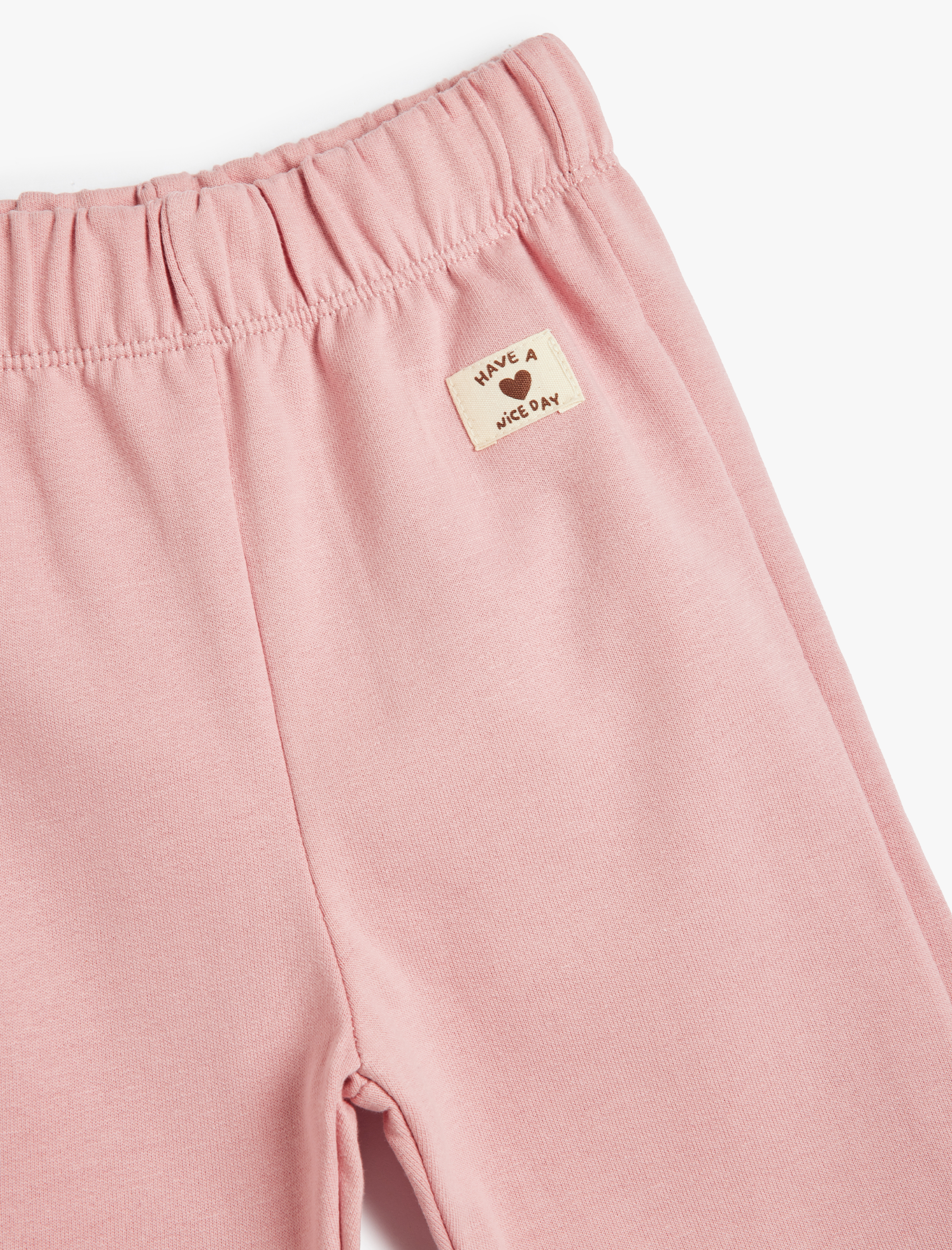  Kız Bebek Basic Jogger Eşofman Altı Beli Bağlamalı Cep Detaylı Şardonlu