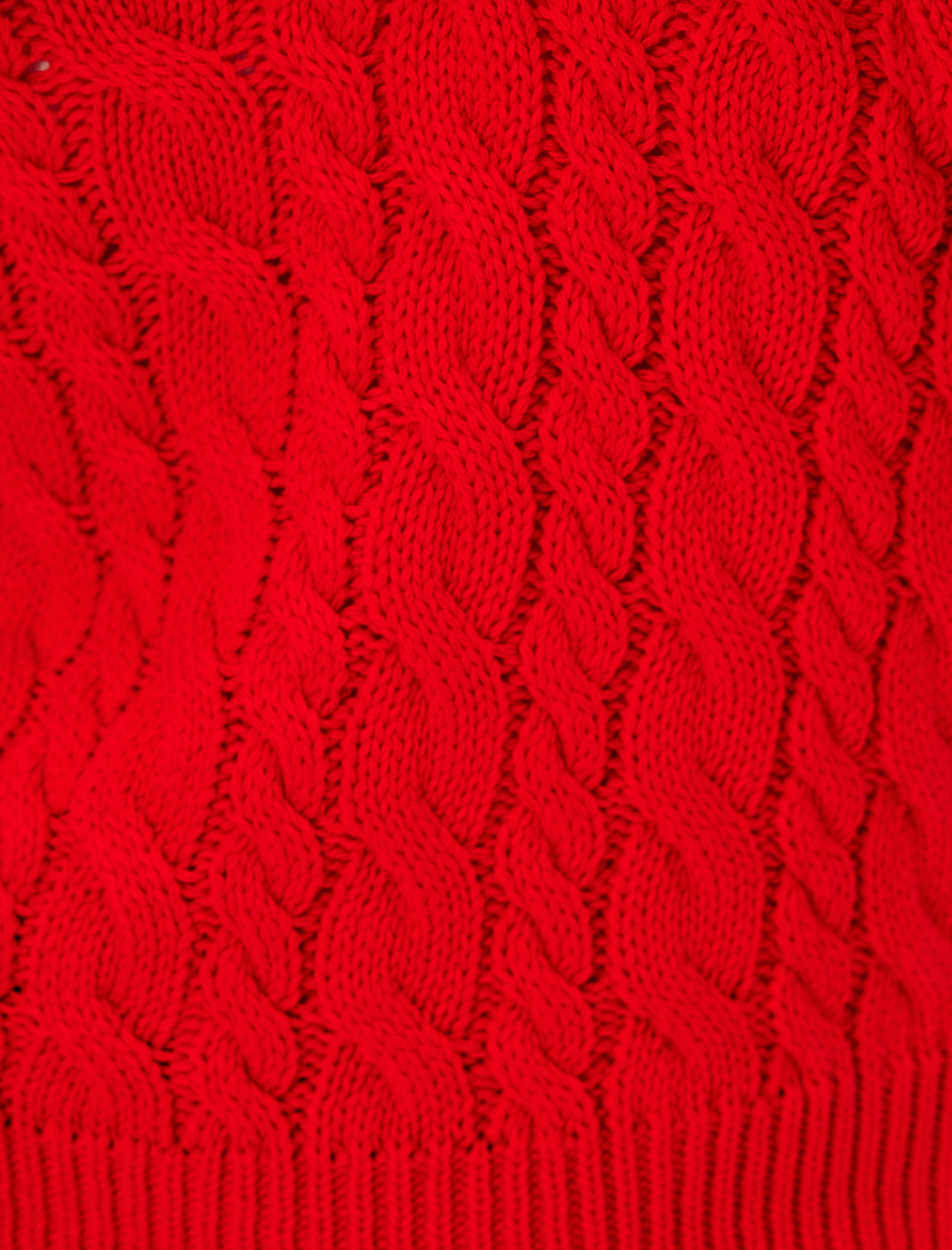   Saç Örgü Dokulu Uzun Kollu Polo Yaka Kazak