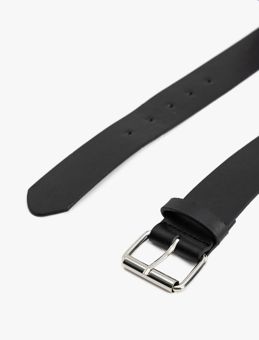  Kadın Kemer Suni Deri Metal Toka Detaylı