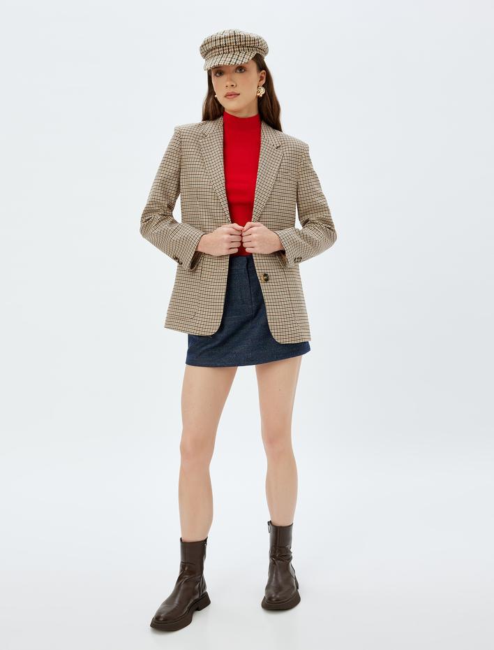  Koton X Sima Tarkan - Mini Etek Pile Detaylı