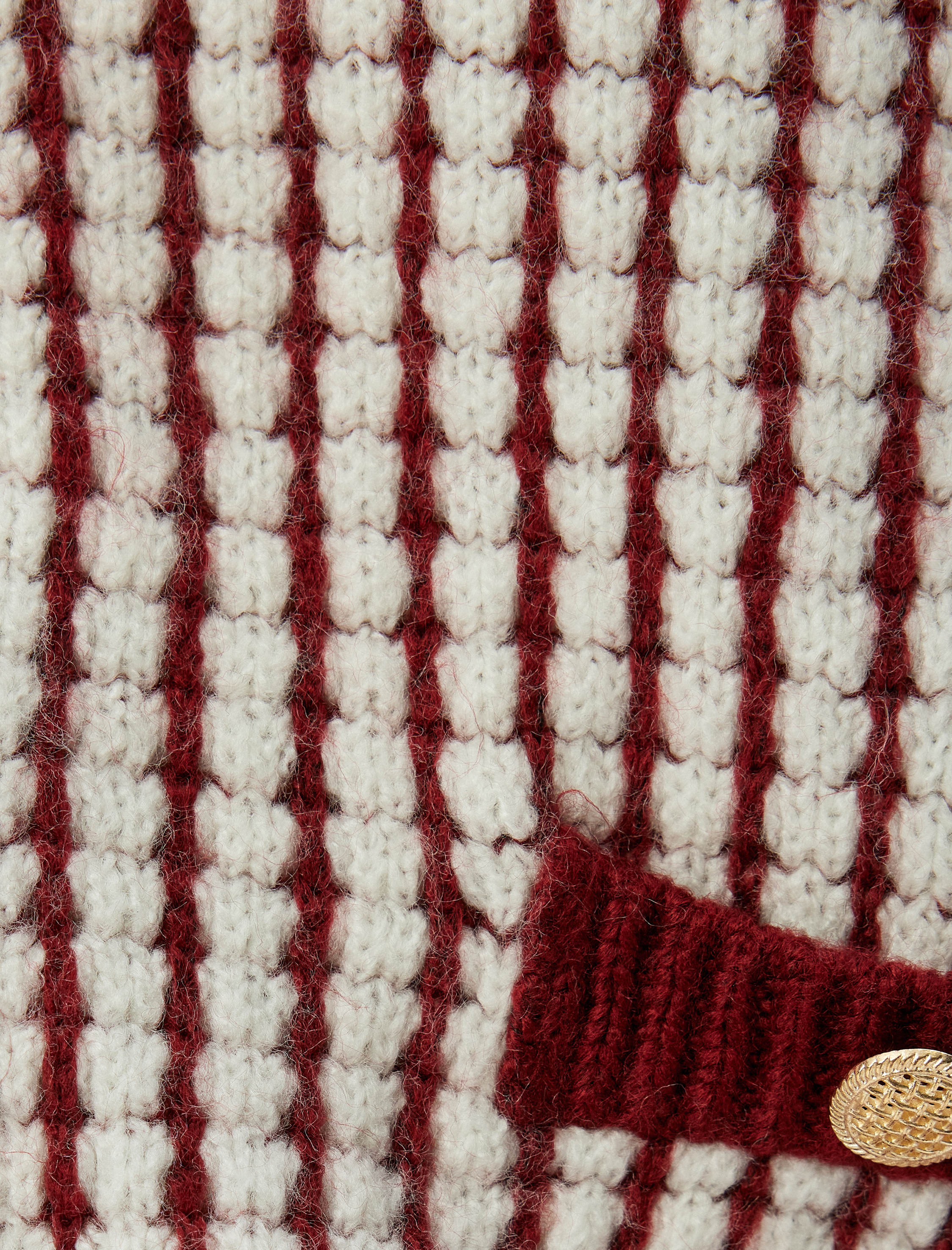   Triko Hırka Bisiklet Yaka Cep Detaylı Düğmeli Uzun Kollu