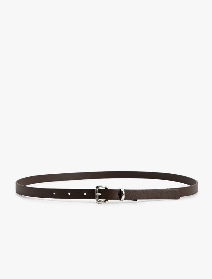 Kadın Suni Deri İnce Kemer - Koton X Sima Tarkan