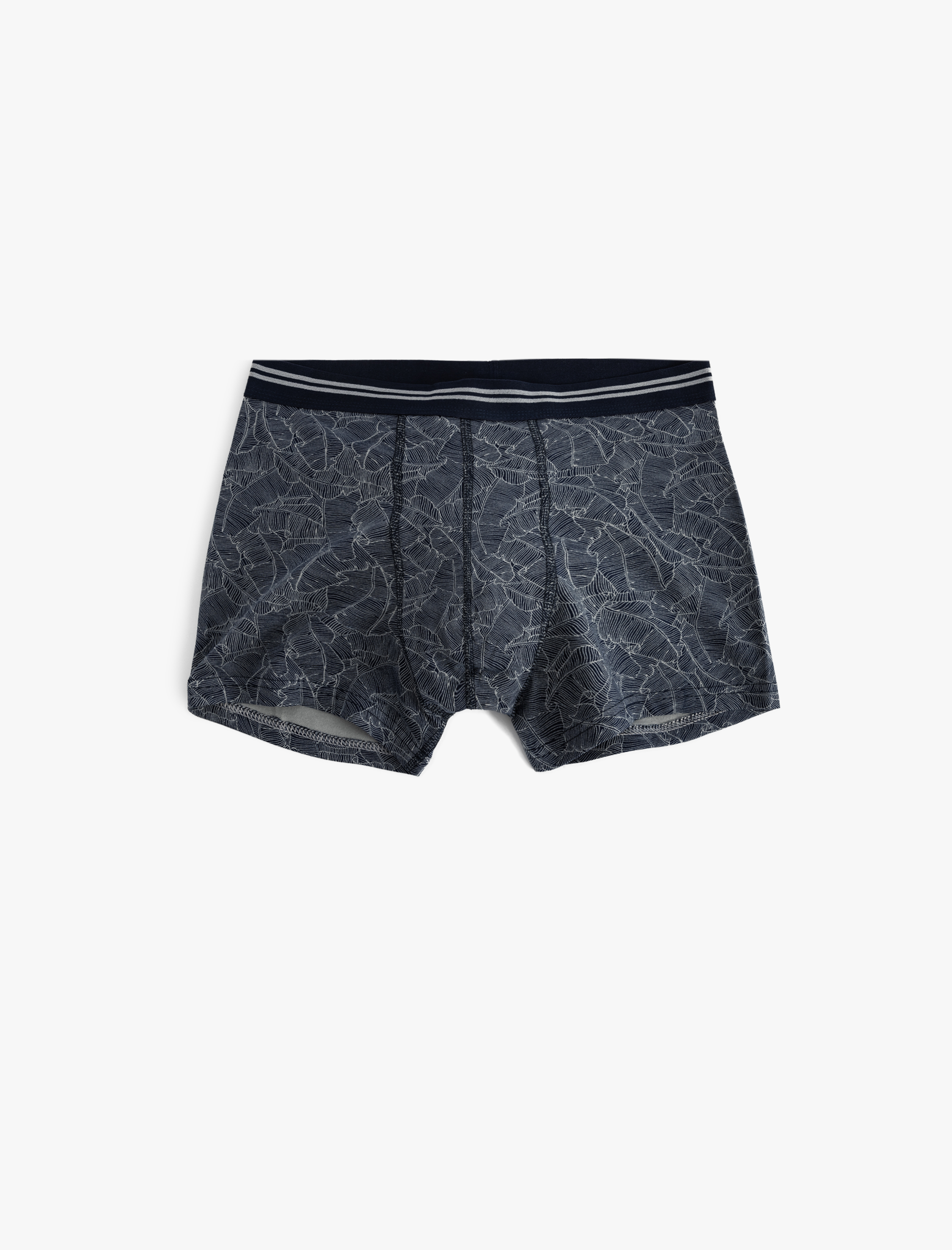   3'lü Boxer Seti Yaprak Baskılı Rahat Kesim Pamuklu