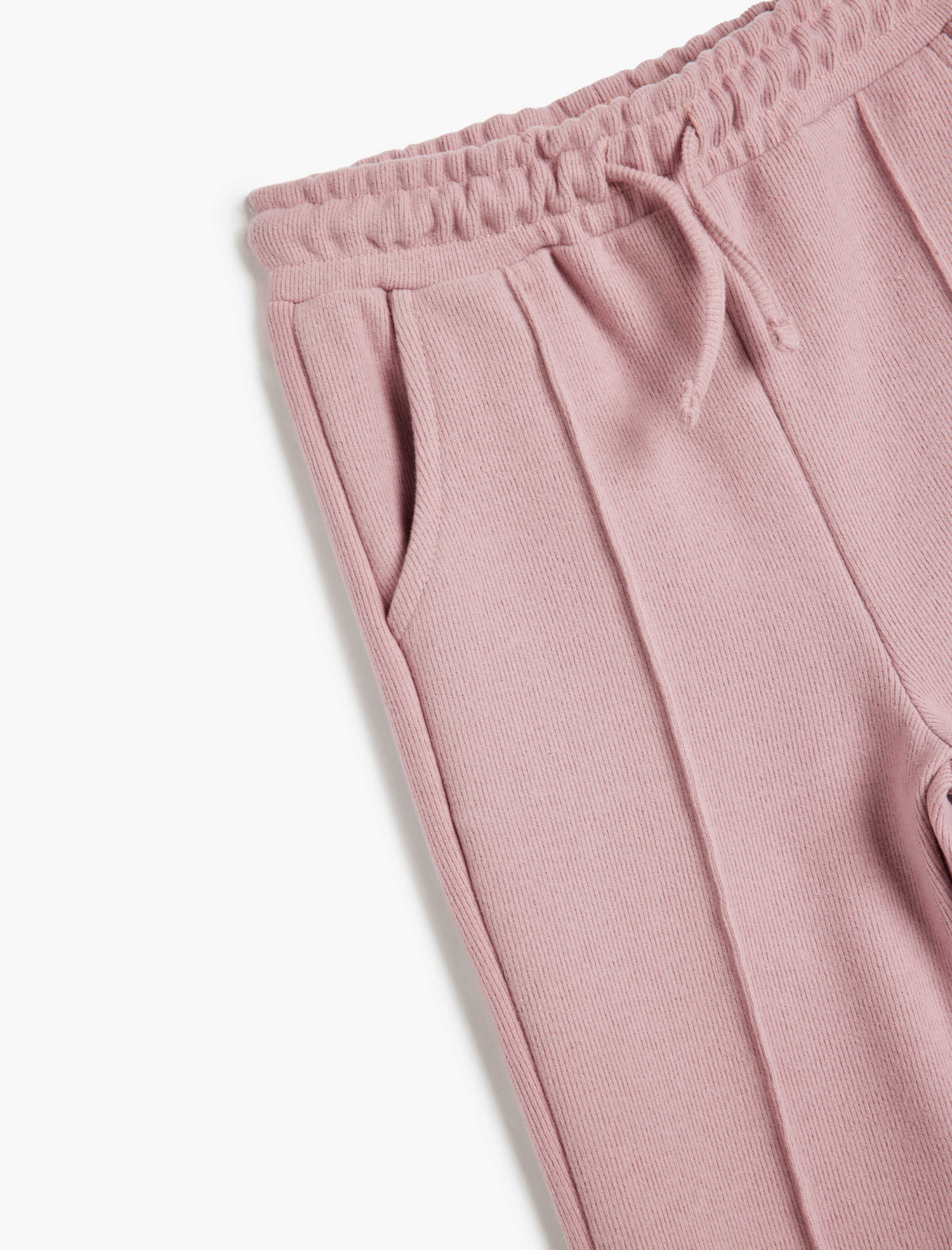  Kız Çocuk Basic Jogger Eşofman Altı Beli Lastikli Cepli