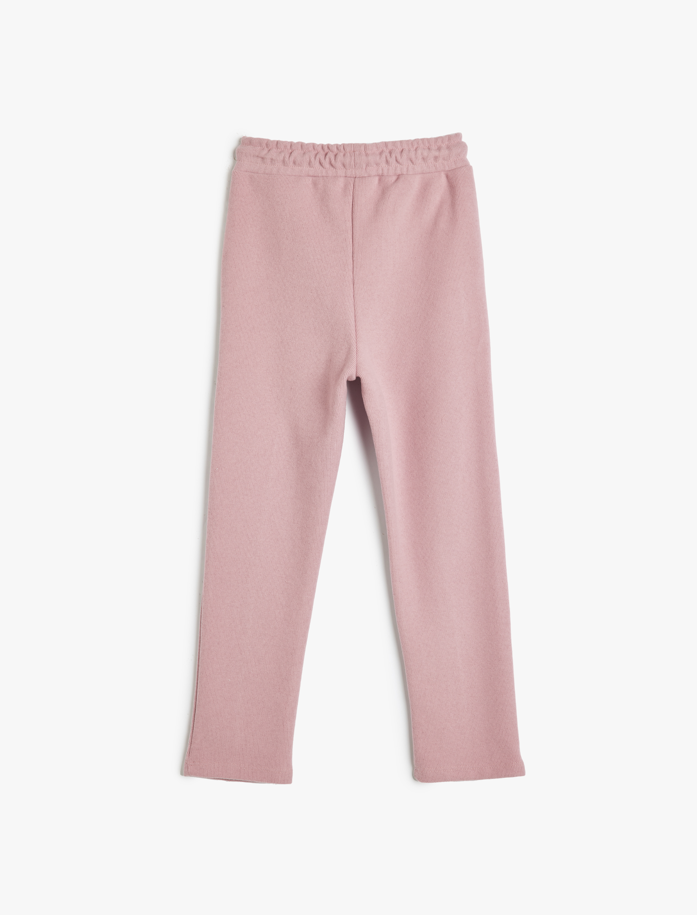  Kız Çocuk Basic Jogger Eşofman Altı Beli Lastikli Cepli