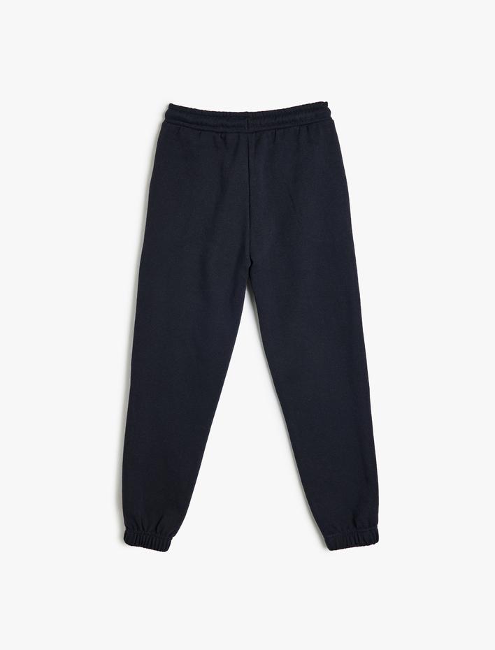 Erkek Çocuk Beli Bağlamalı Cep Detaylı Şardonlu Basic Jogger Eşofman Altı