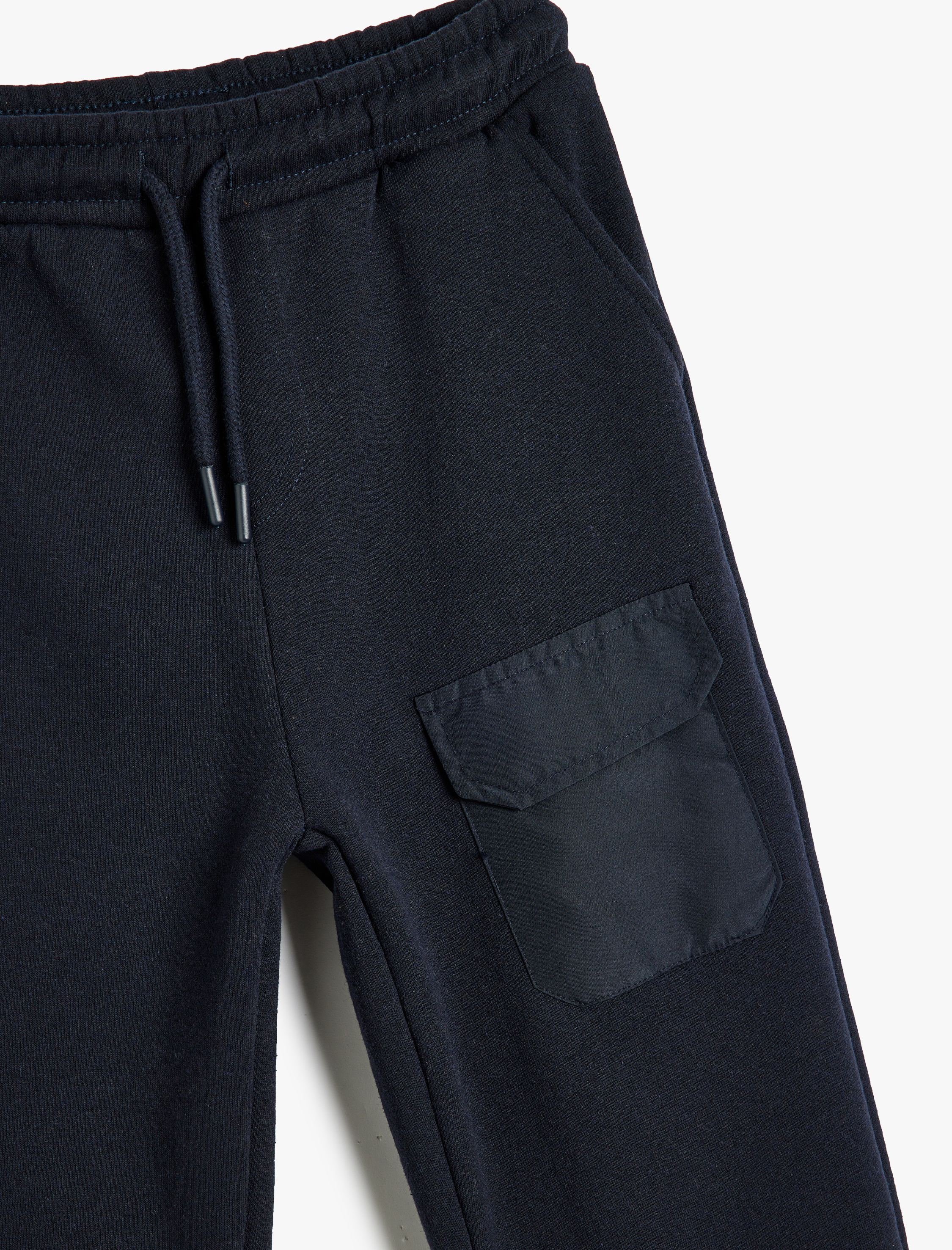  Erkek Çocuk Beli Bağlamalı Cep Detaylı Şardonlu Basic Jogger Eşofman Altı