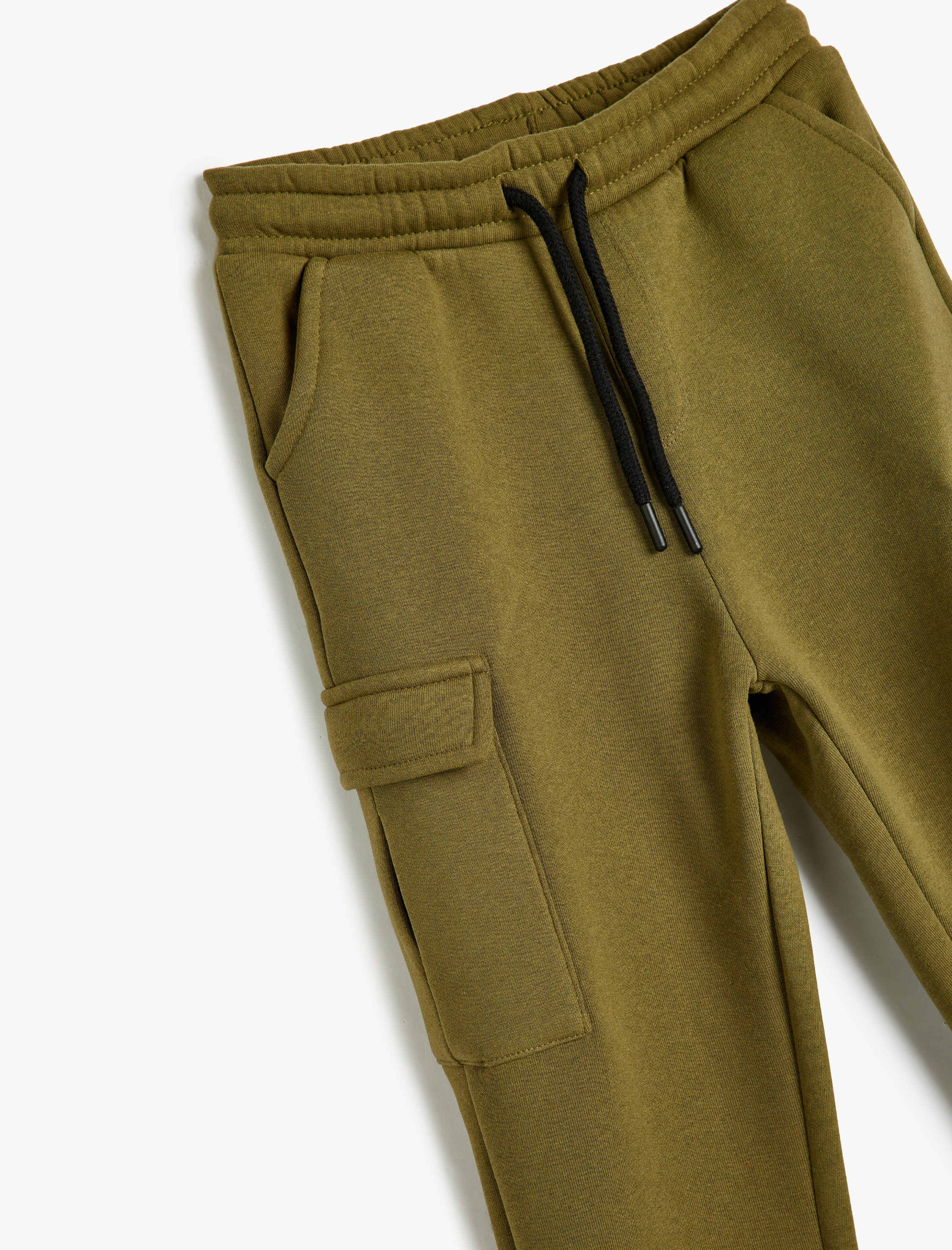 Erkek Çocuk Jogger Eşofman Altı Cep Detaylı Beli Bağlamalı Şardonlu