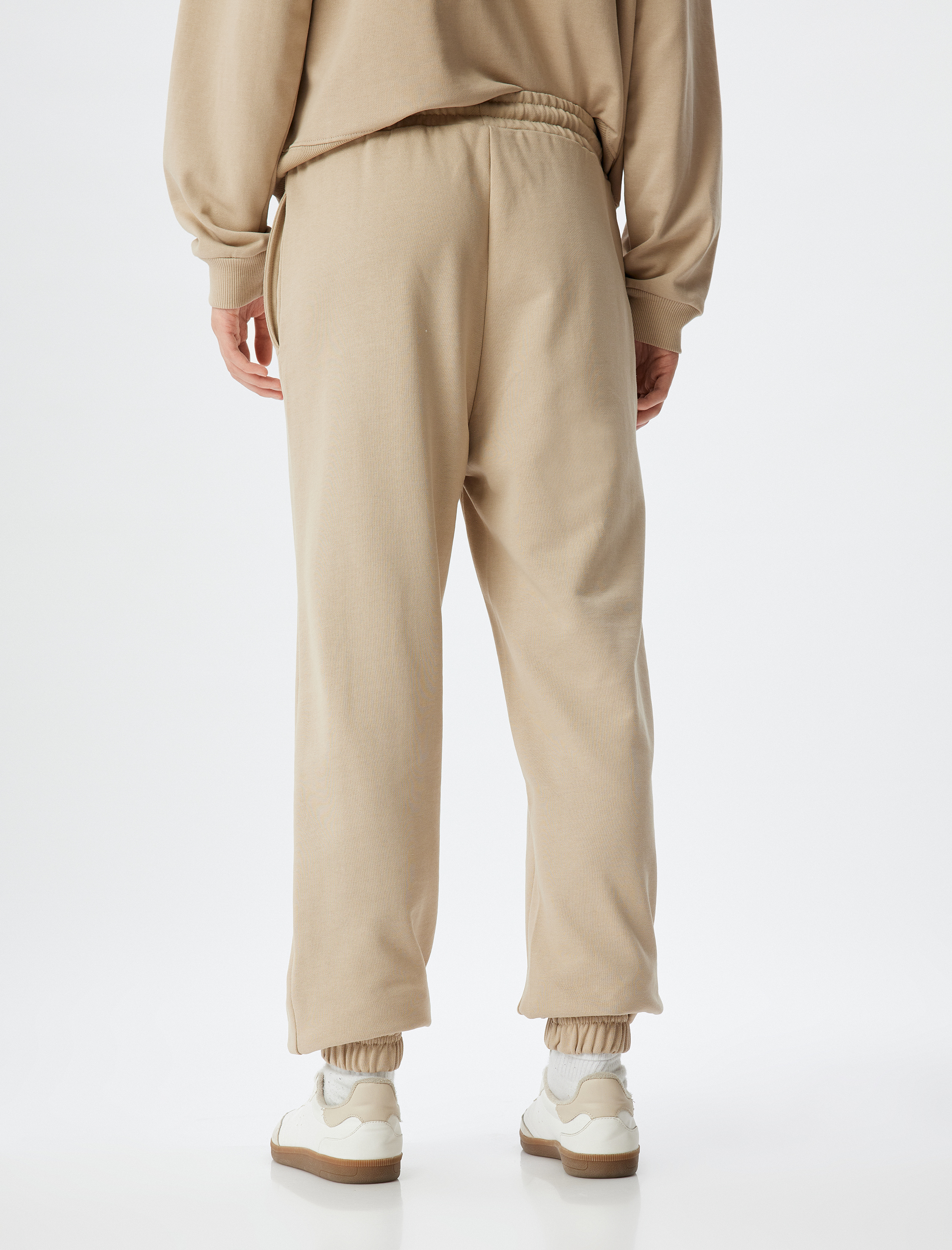   Cepli Beli Bağlamalı Üç İplik Jogger Eşofman Altı